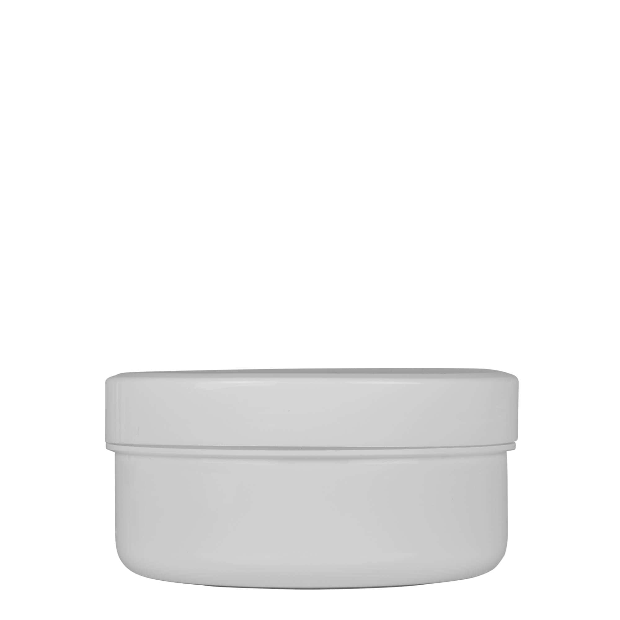 250 ml kunststofbus 'White Line', PP, wit, opening: schroefdop