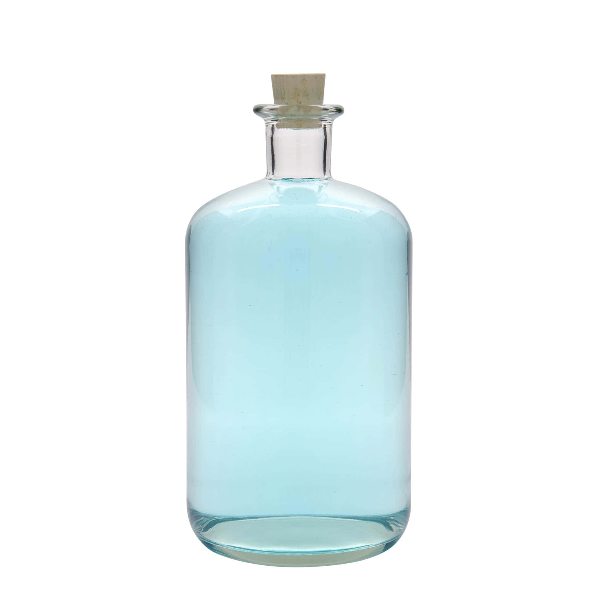 Glazen fles Apotheker, 1500 ml, monding: kurk