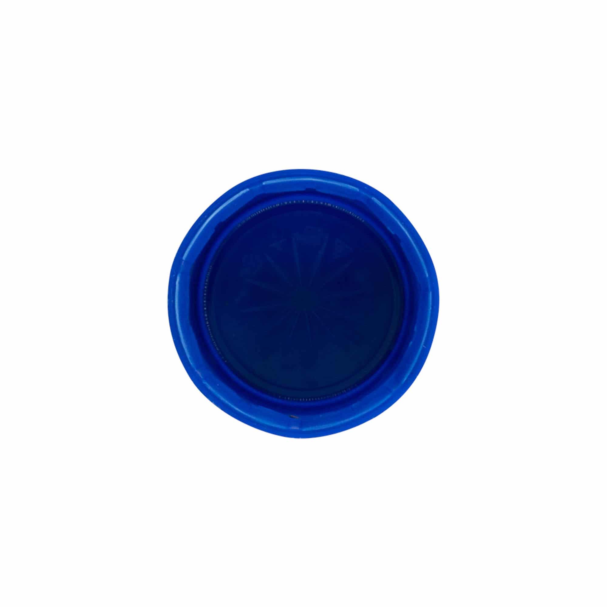 Schroefsluiting tweestartschroefdraad, PE-kunststof, blauw, voor monding: pet, 38 mm