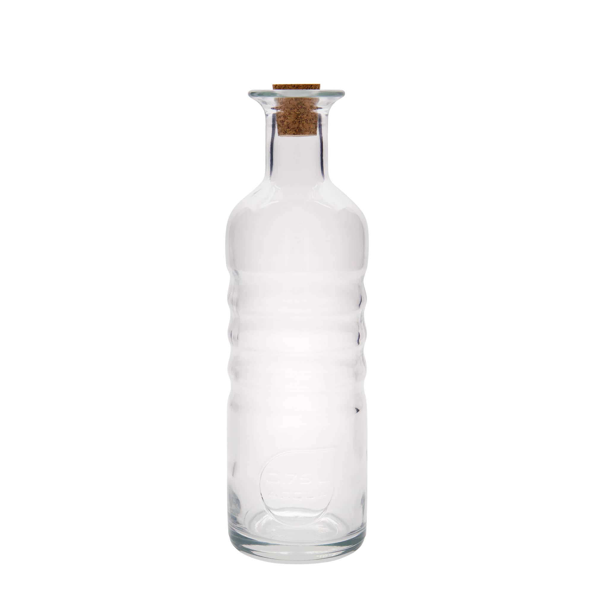 750 ml glazen fles 'Optima Acqua', hals: kurk