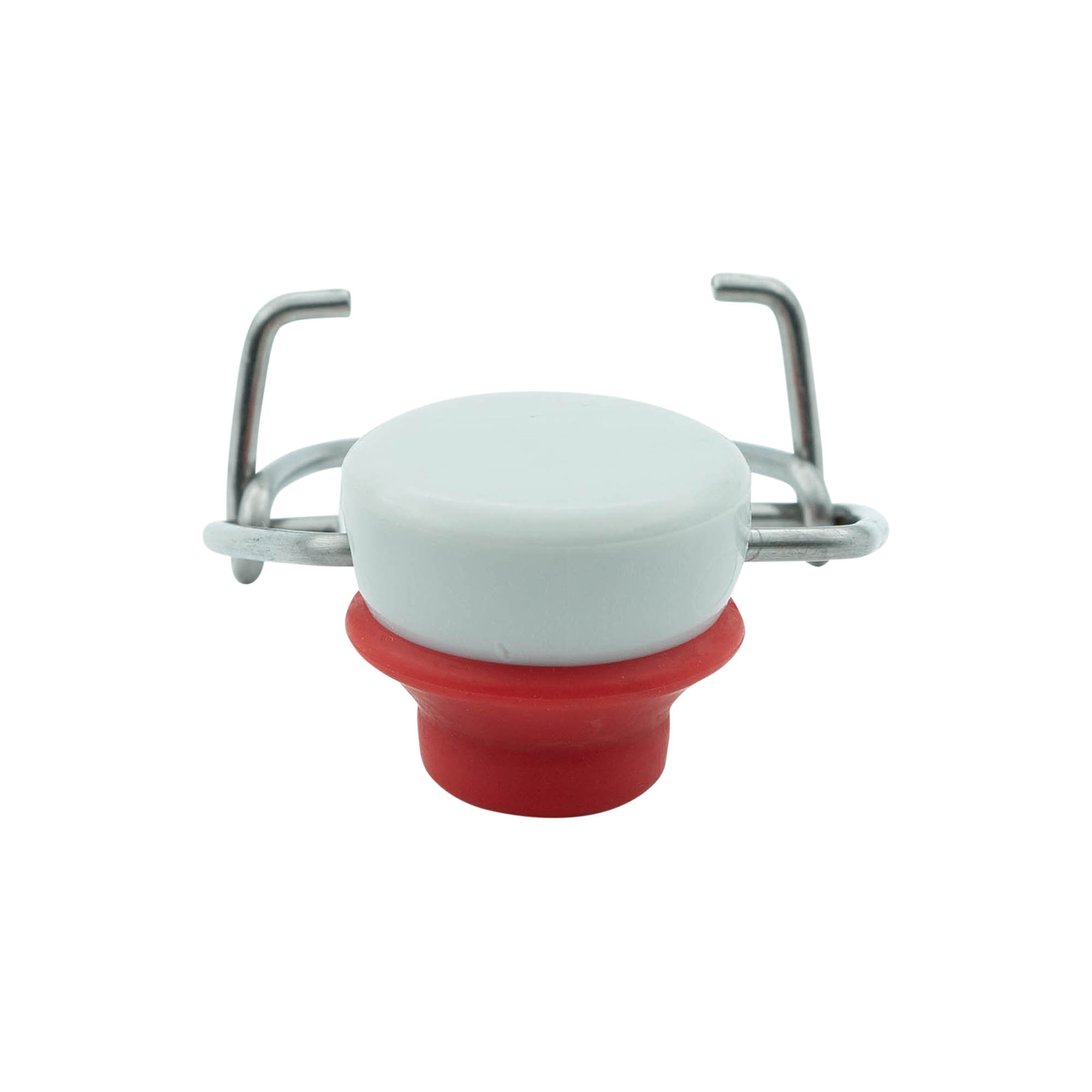 Beugelvergrendeling speciale maat, kunststof, rood-wit