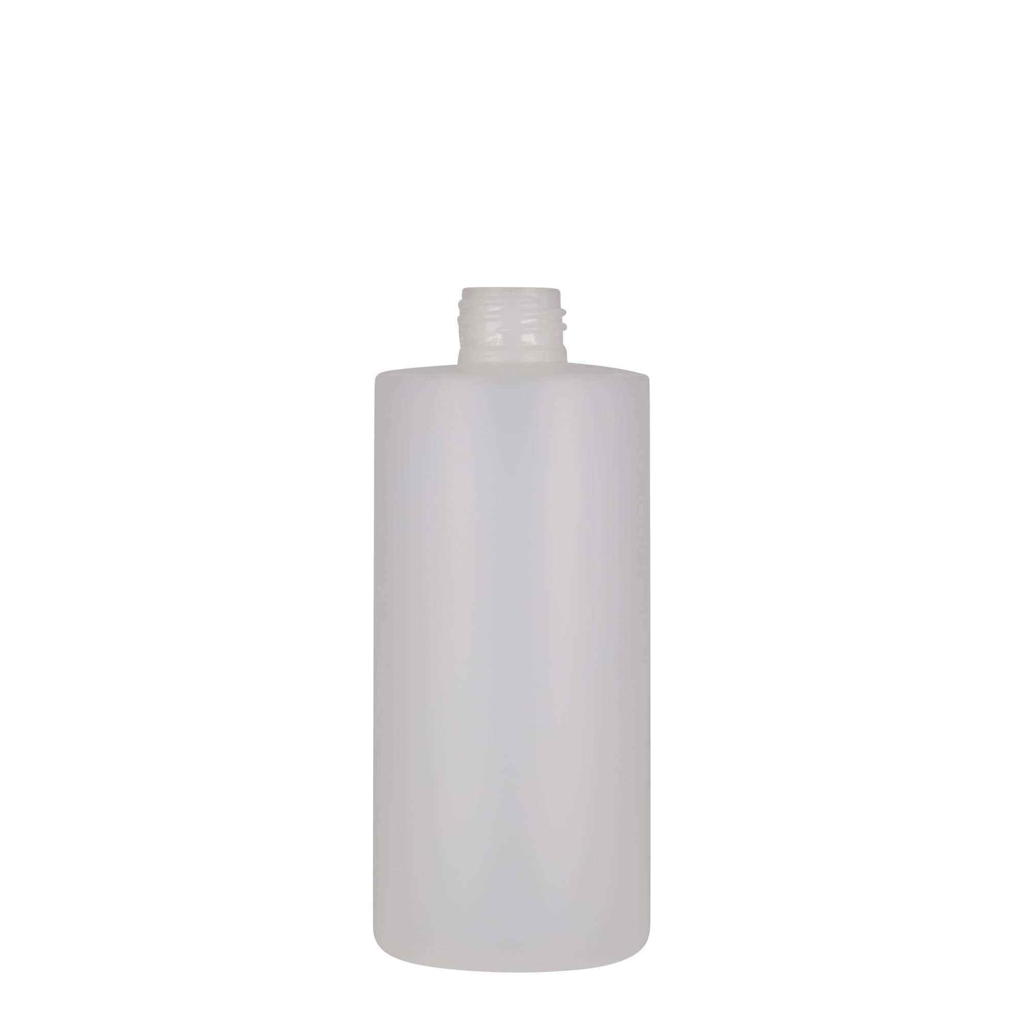 Plastic fles 'Pipe', 300 ml, HDPE, wit, monding: GPI 24/410