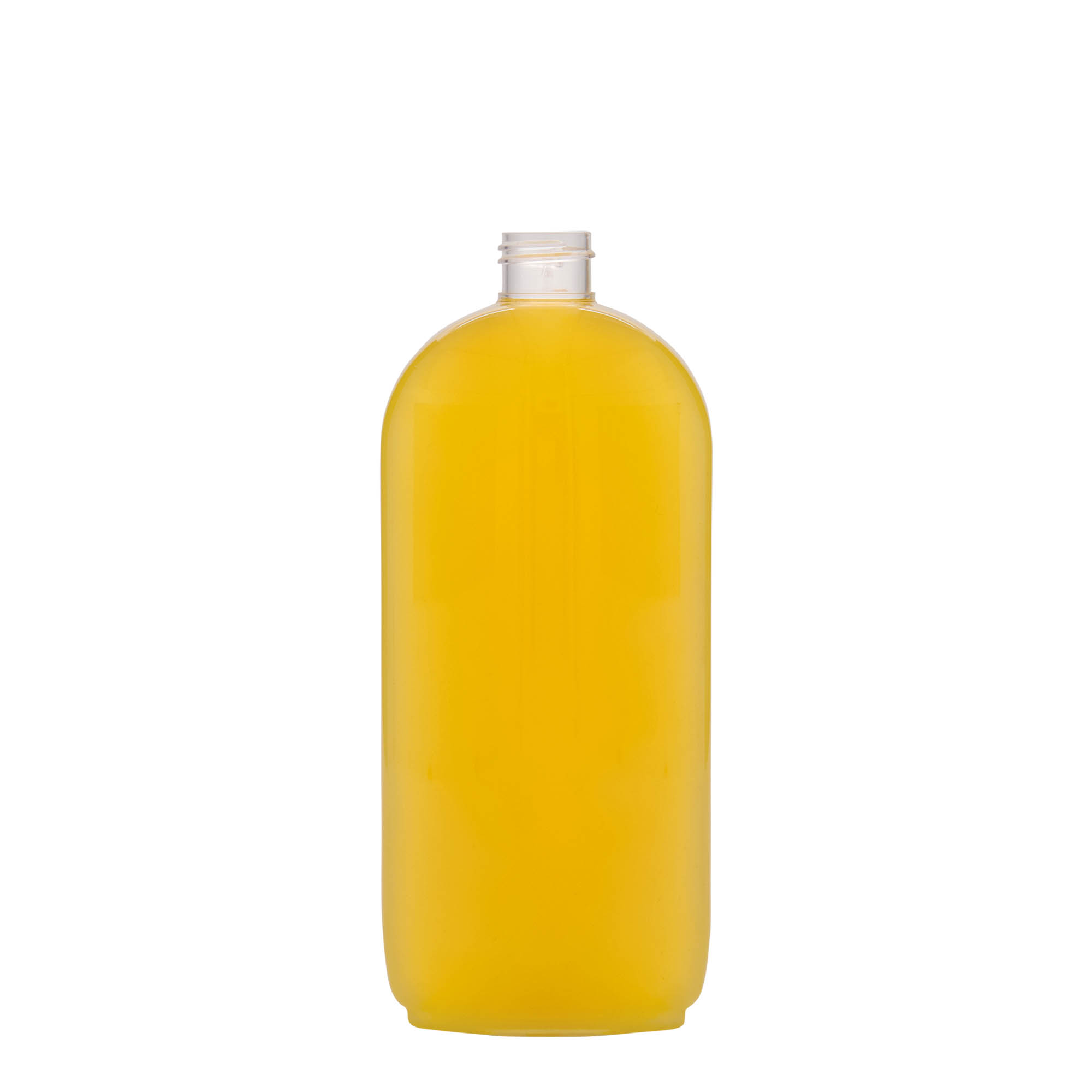 500 ml PET-fles 'Iris', ovaal, kunststof, hals: 24/410 500 ml PET-fles 'Iris', ovaal, kunststof, hals: 24/410