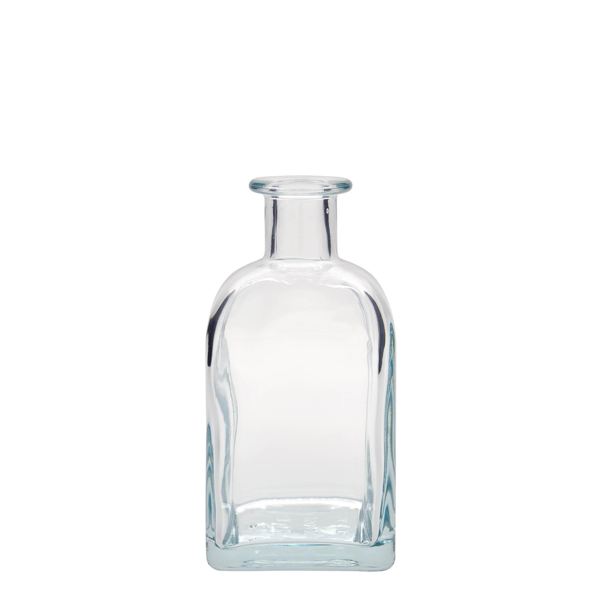 350 ml glazen fles Apotheker Carré, vierkant, monding: kurk 350 ml glazen fles Apotheker Carré, vierkant, monding: kurk