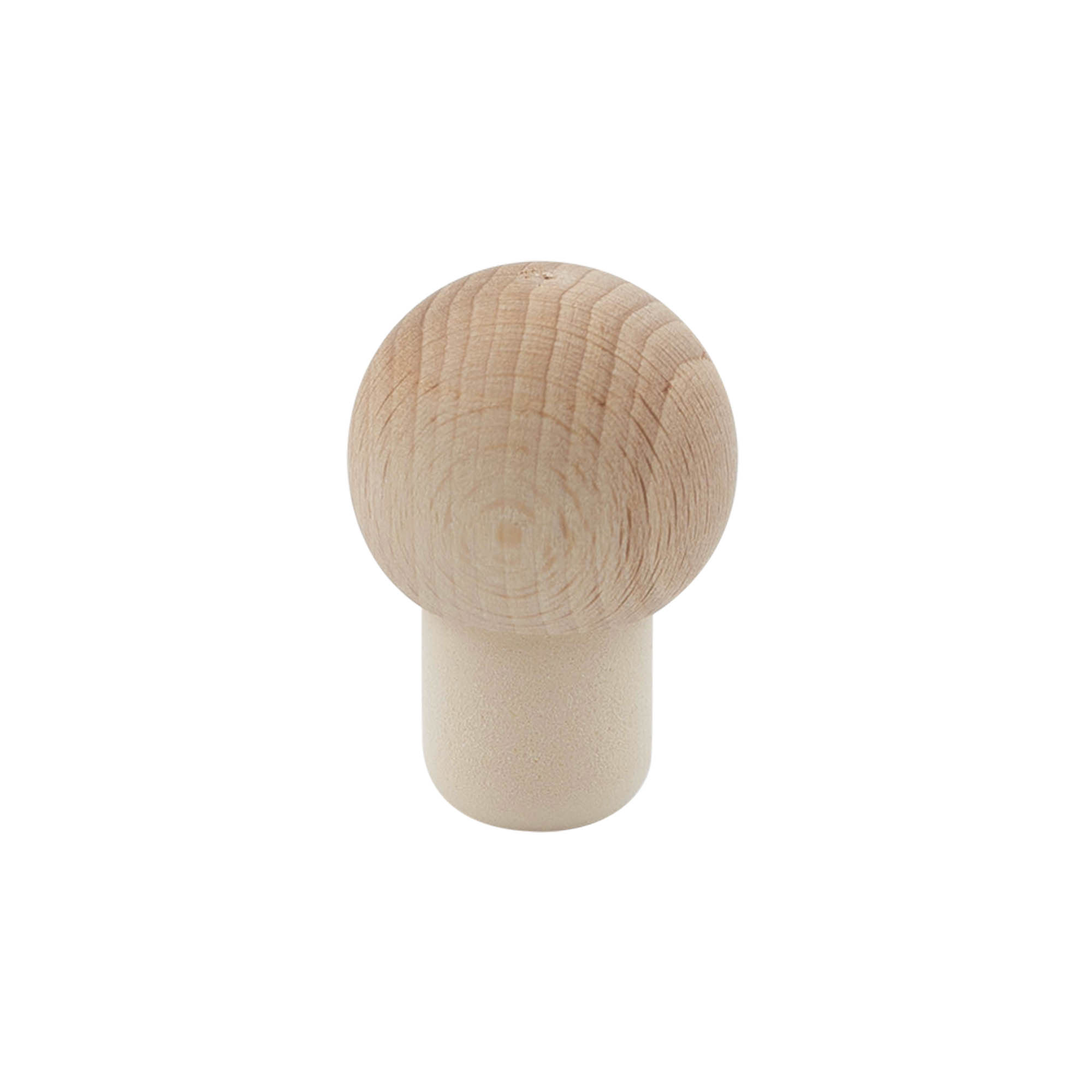 Handkurk 19 mm 'Kogel', hout/kunststof, voor monding: kurk Handkurk 19 mm 'Kogel', hout/kunststof, voor monding: kurk