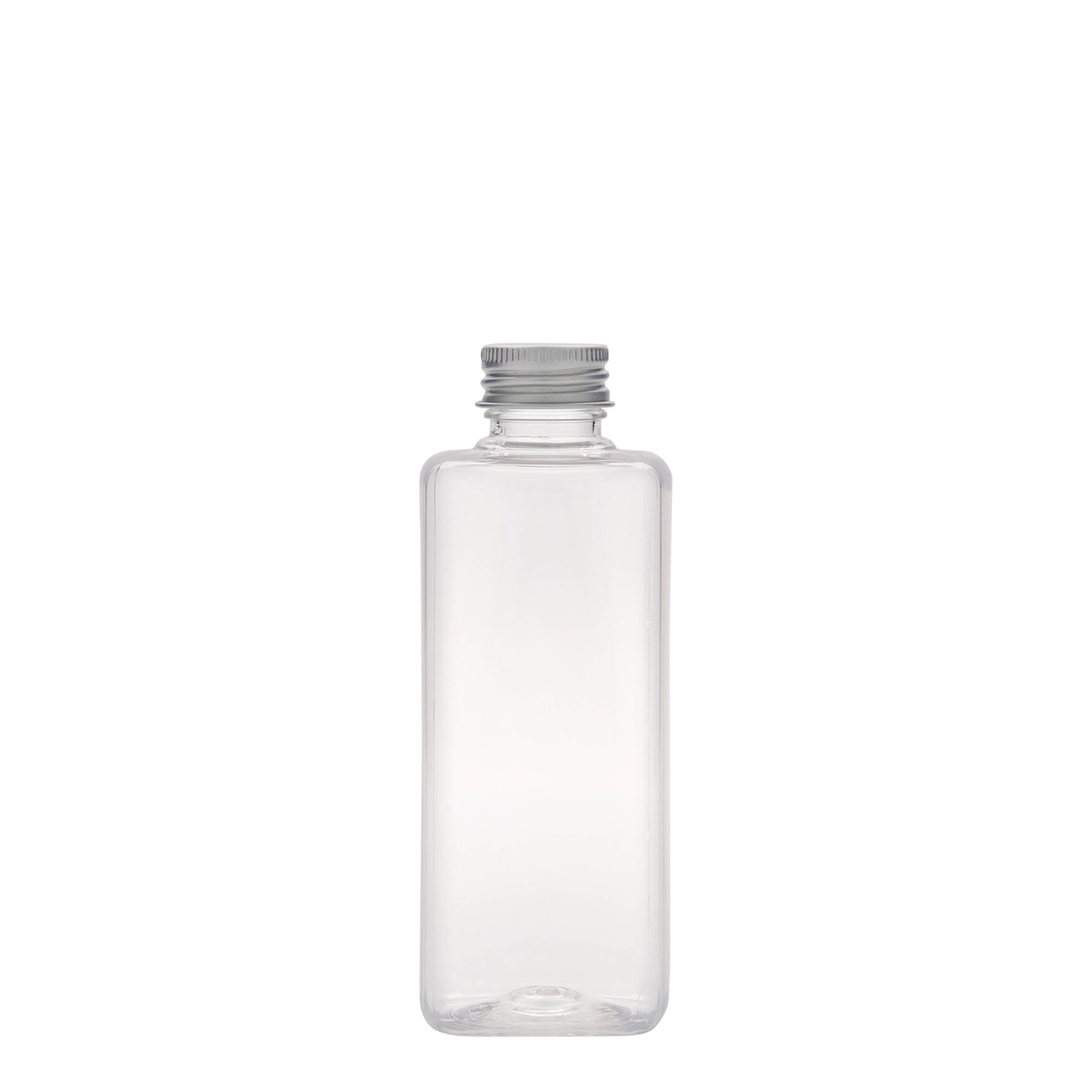 200 ml PET-fles 'Karl', vierkant, kunststof, hals: 24/410