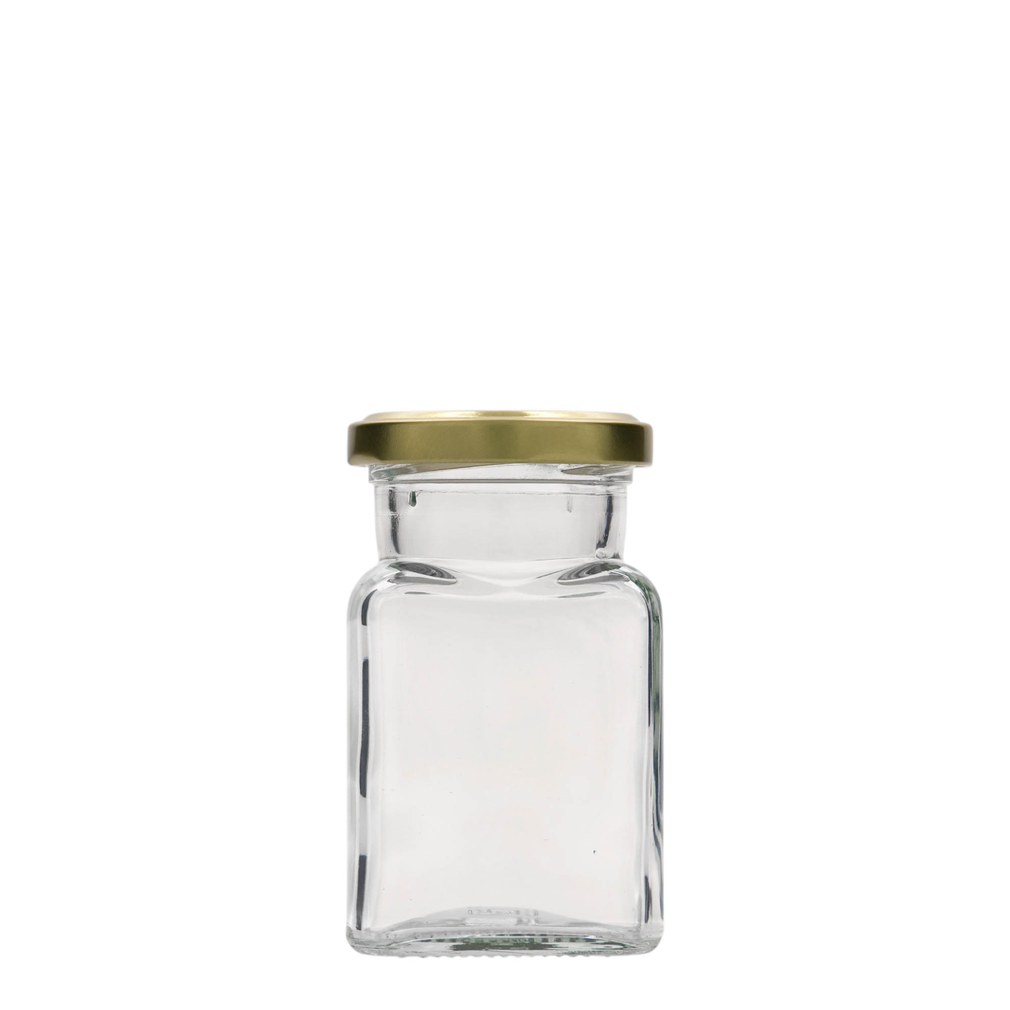 150 ml vierkantglas, opening: Twist-Off (TO 53) 150 ml vierkantglas, opening: Twist-Off (TO 53)