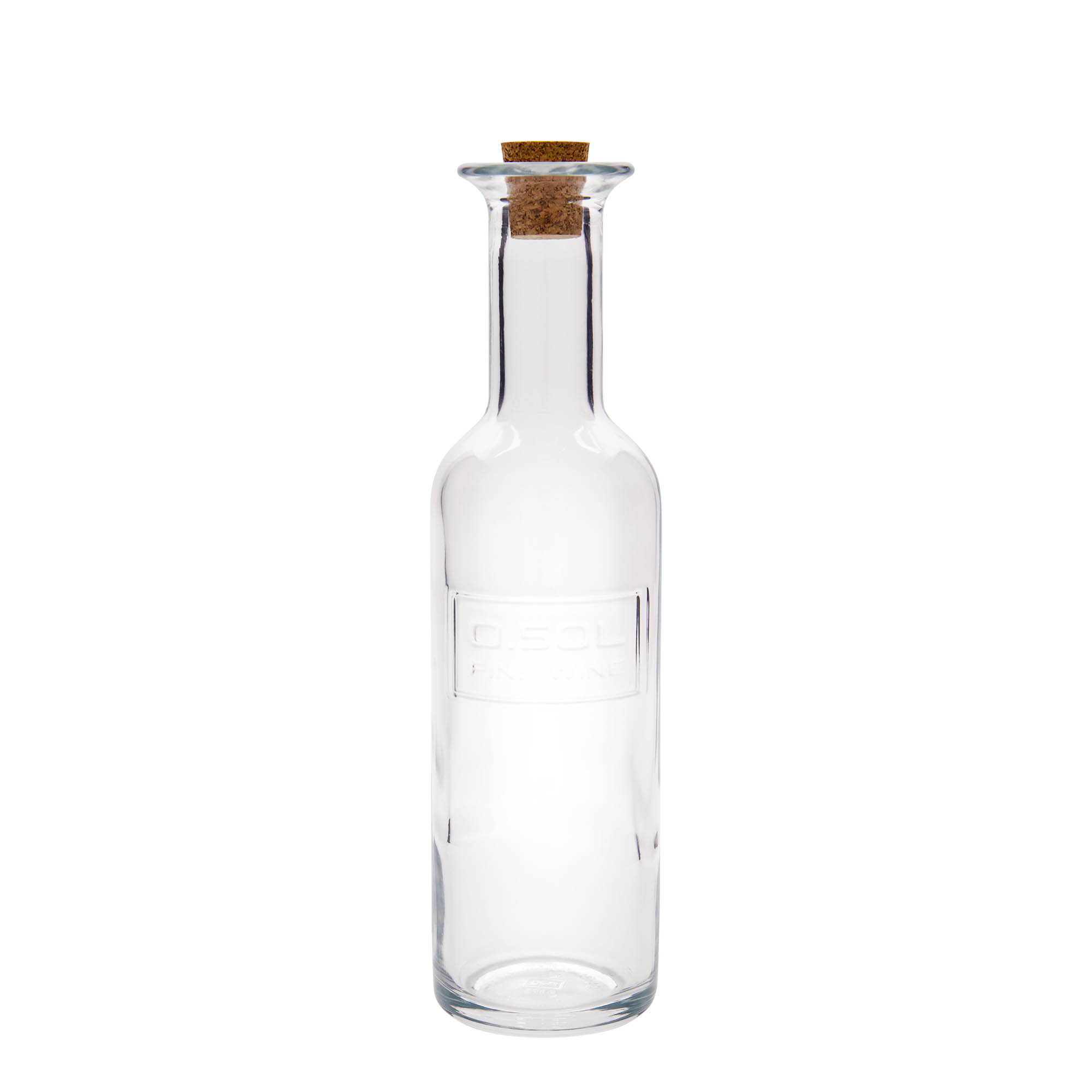500 ml glazen fles 'Optima Fine Wine', hals: kurk