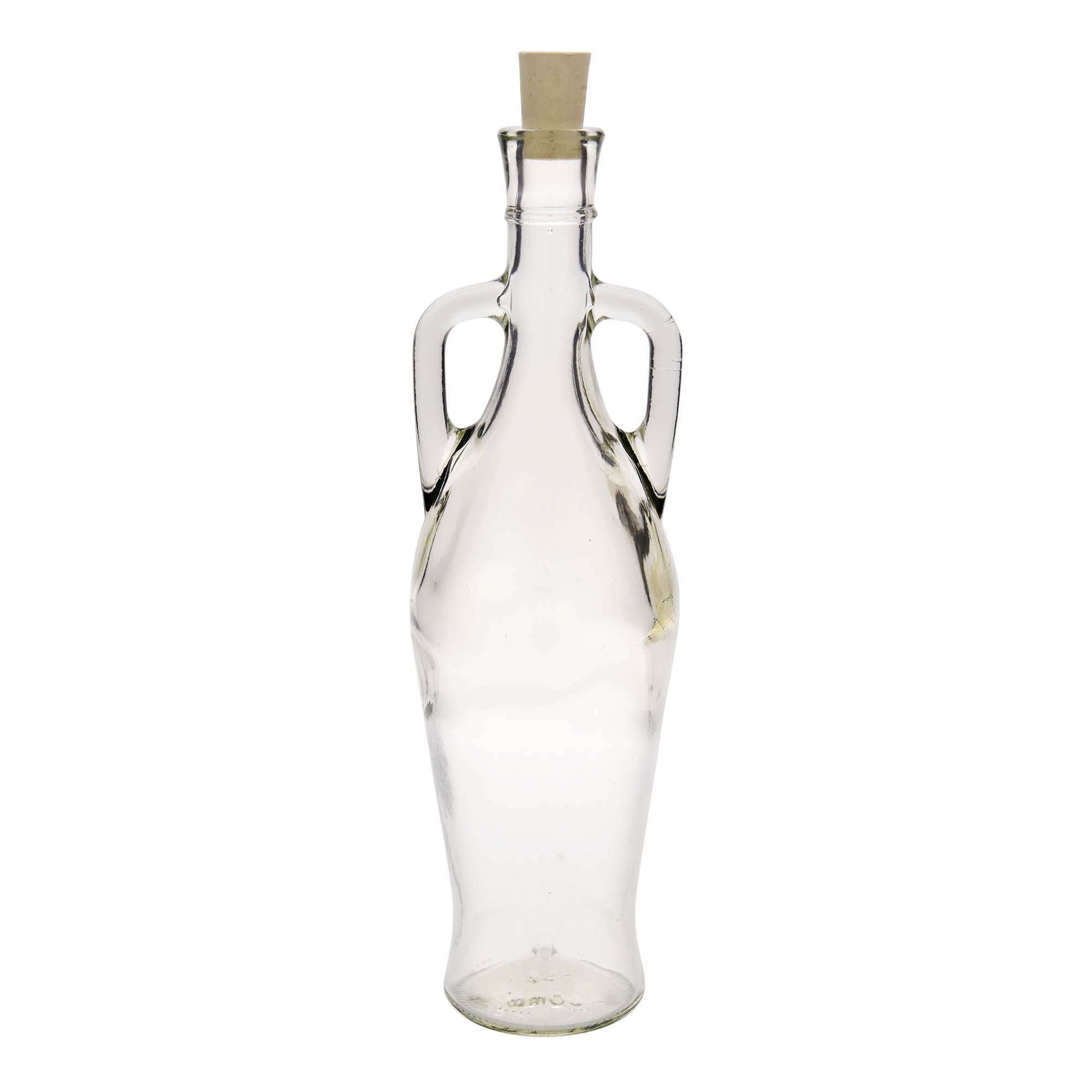 750 ml glazen fles 'Amfoor', opening: kurk 750 ml glazen fles 'Amfoor', opening: kurk