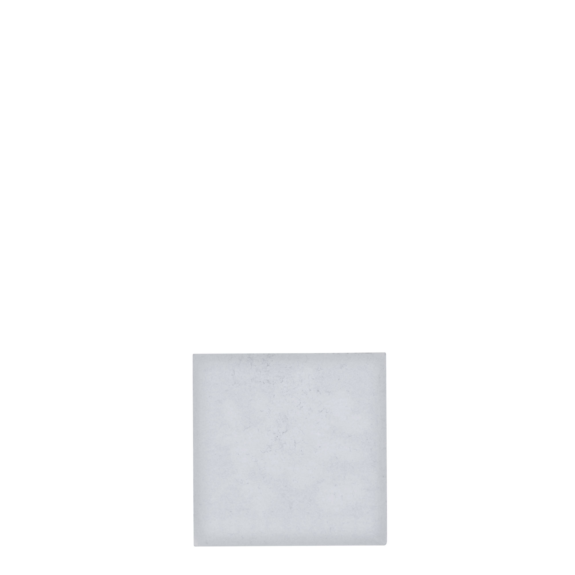 Blikken etiket 'Bosbes', vierkant, metaal, zilver Blikken etiket 'Bosbes', vierkant, metaal, zilver