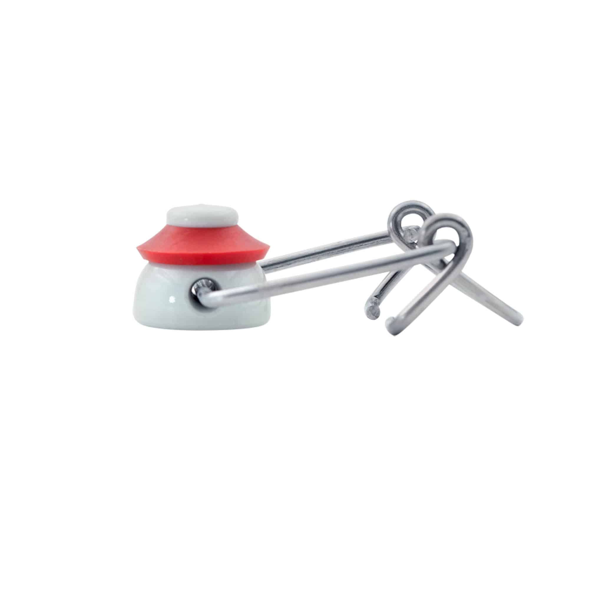 Standard klemmenluiting, kunststof, rood-wit