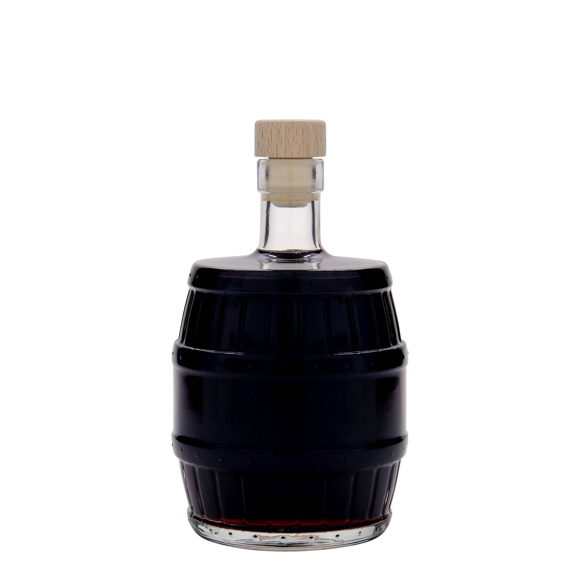 500 ml glazen fles 'vat', opening: kurk 500 ml glazen fles 'vat', opening: kurk