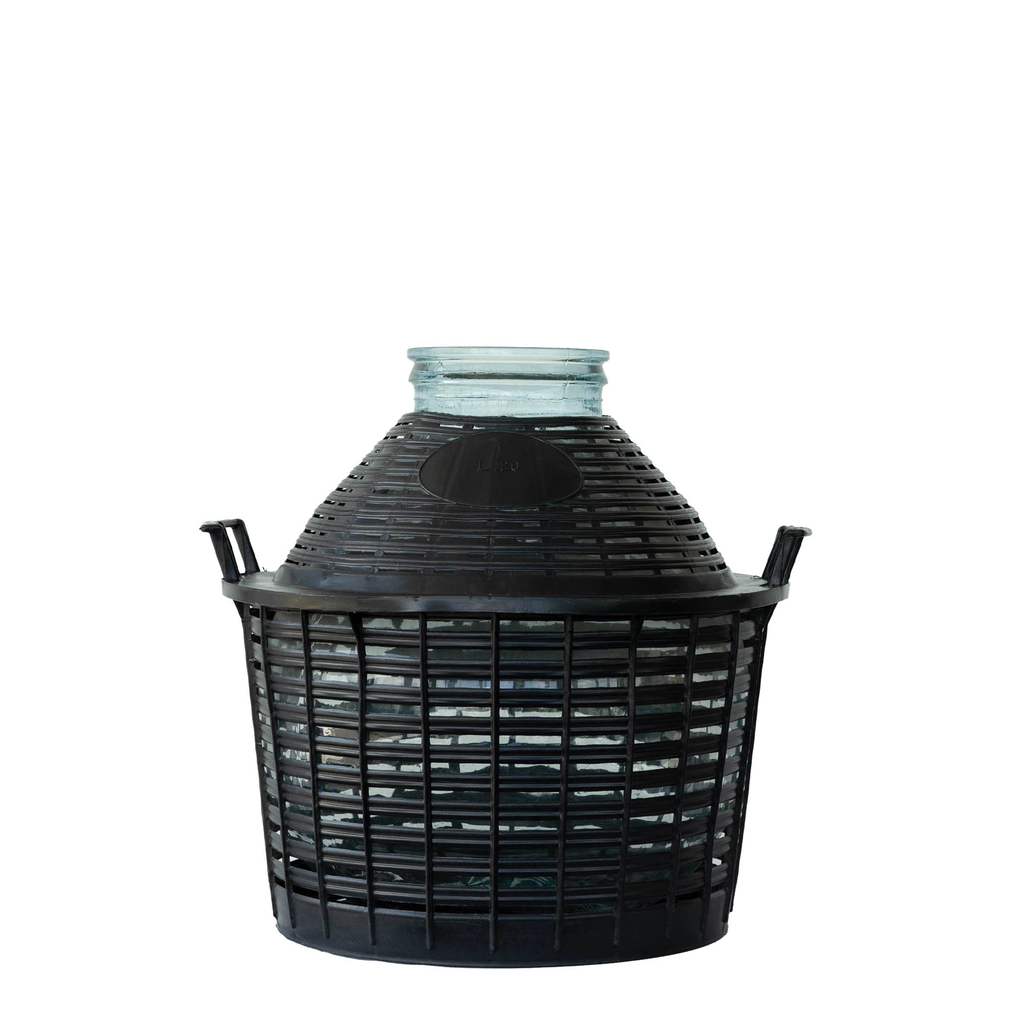 20 l ballonfles brede hals, glas, opening: schroefdop 20 l ballonfles brede hals, glas, opening: schroefdop