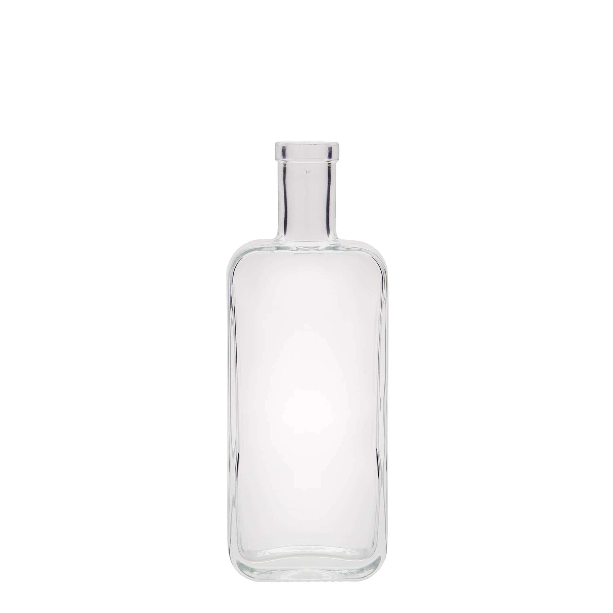 200 ml glazen fles 'Nice', rechthoekig, opening: kurk