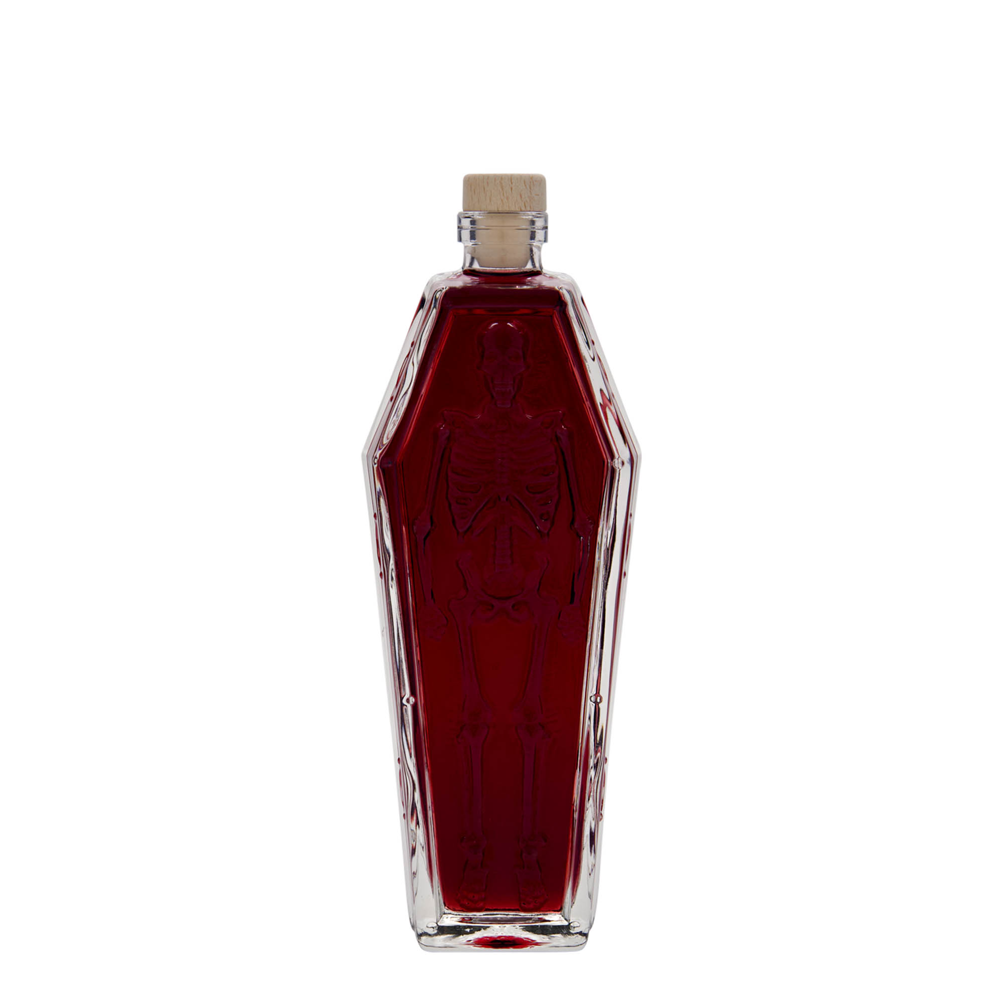 200 ml glazen fles 'kist', opening: kurk