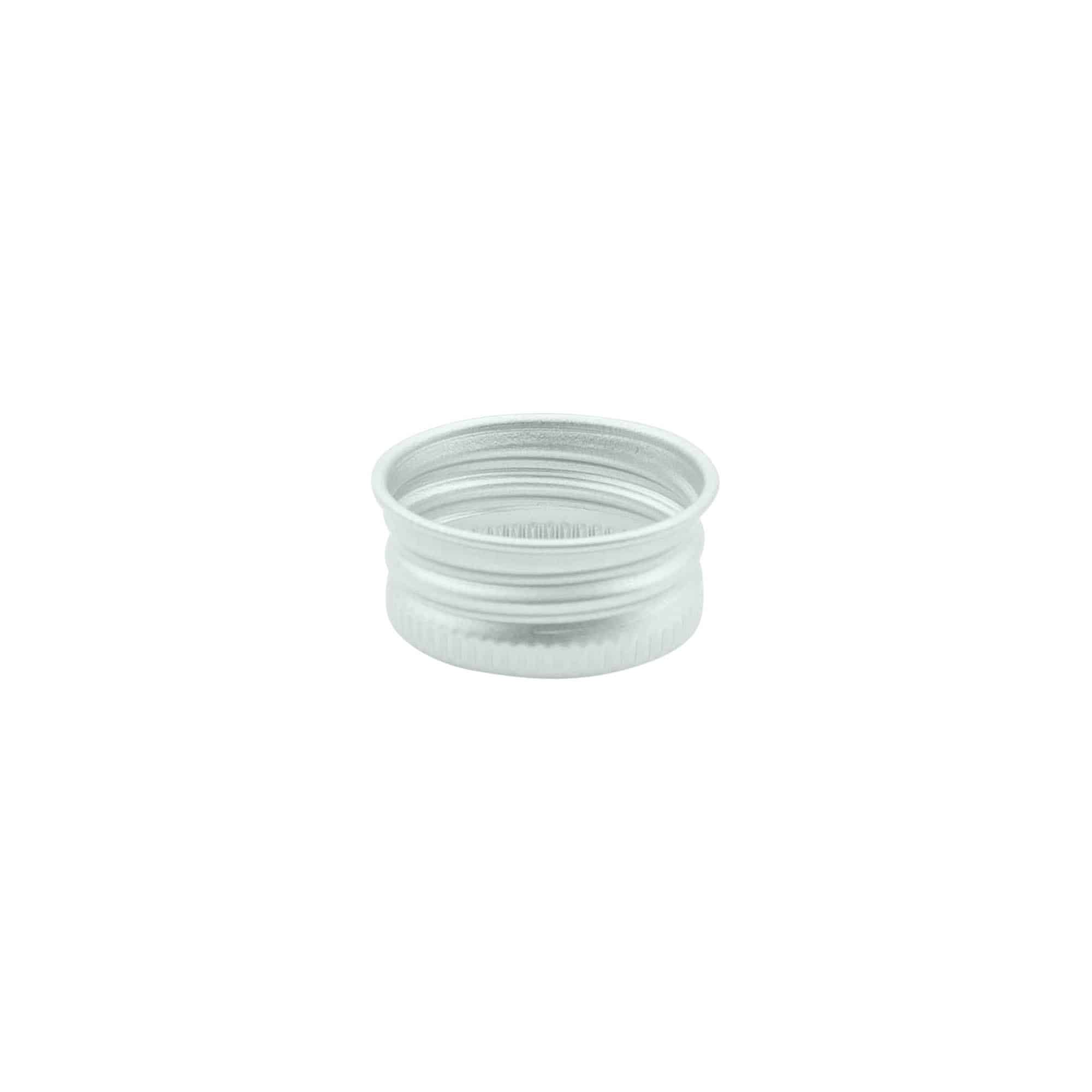 Schroefdop, metaal, zilver, voor mondstuk: 24/410