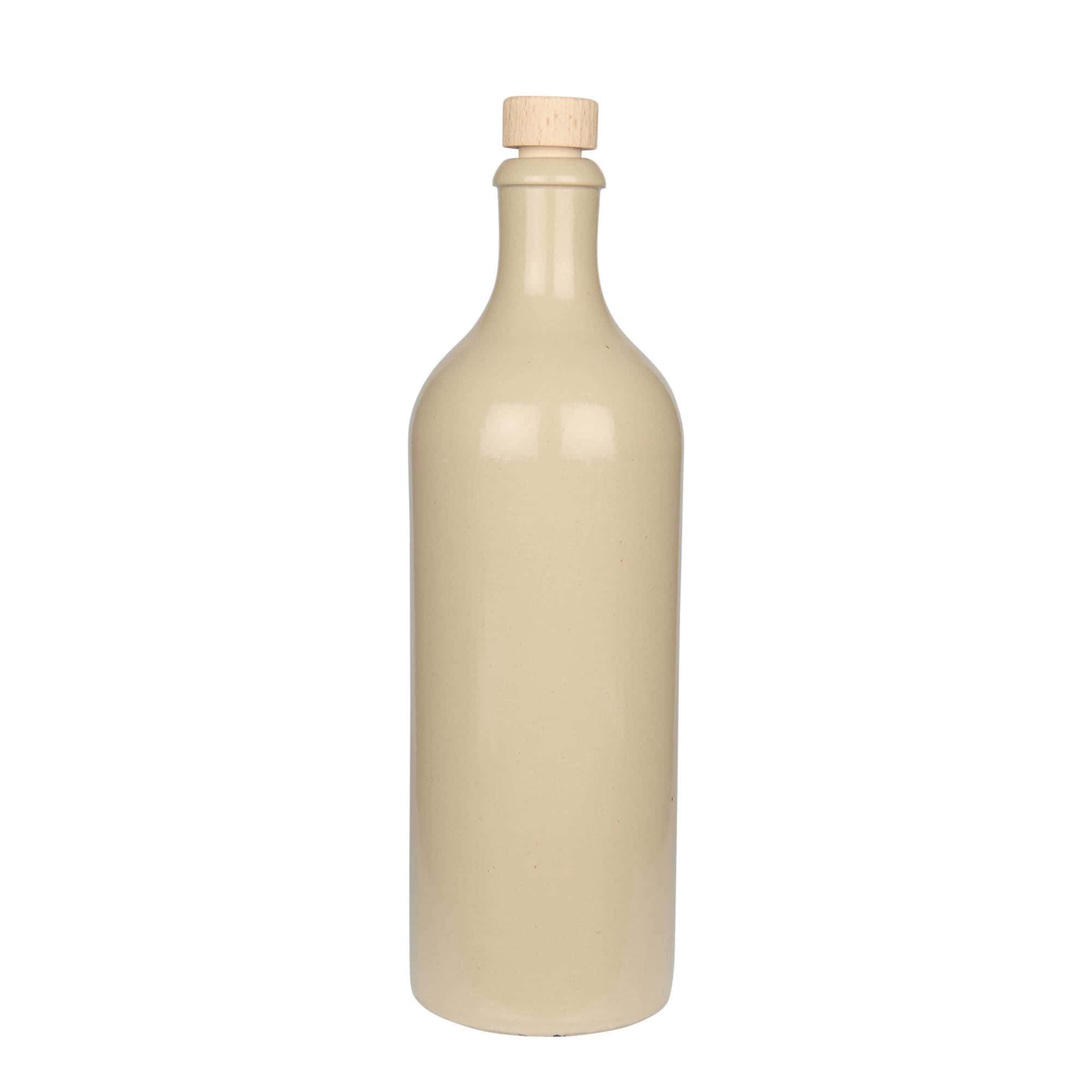 750 ml Tonkruik, steengoed, beige, opening: kurk