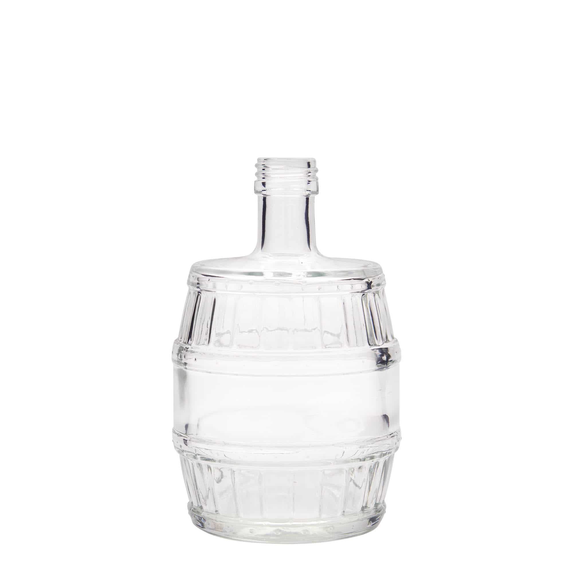 Glazen fles 'Vat', 500 ml, monding: PP 28 Glazen fles 'Vat', 500 ml, monding: PP 28