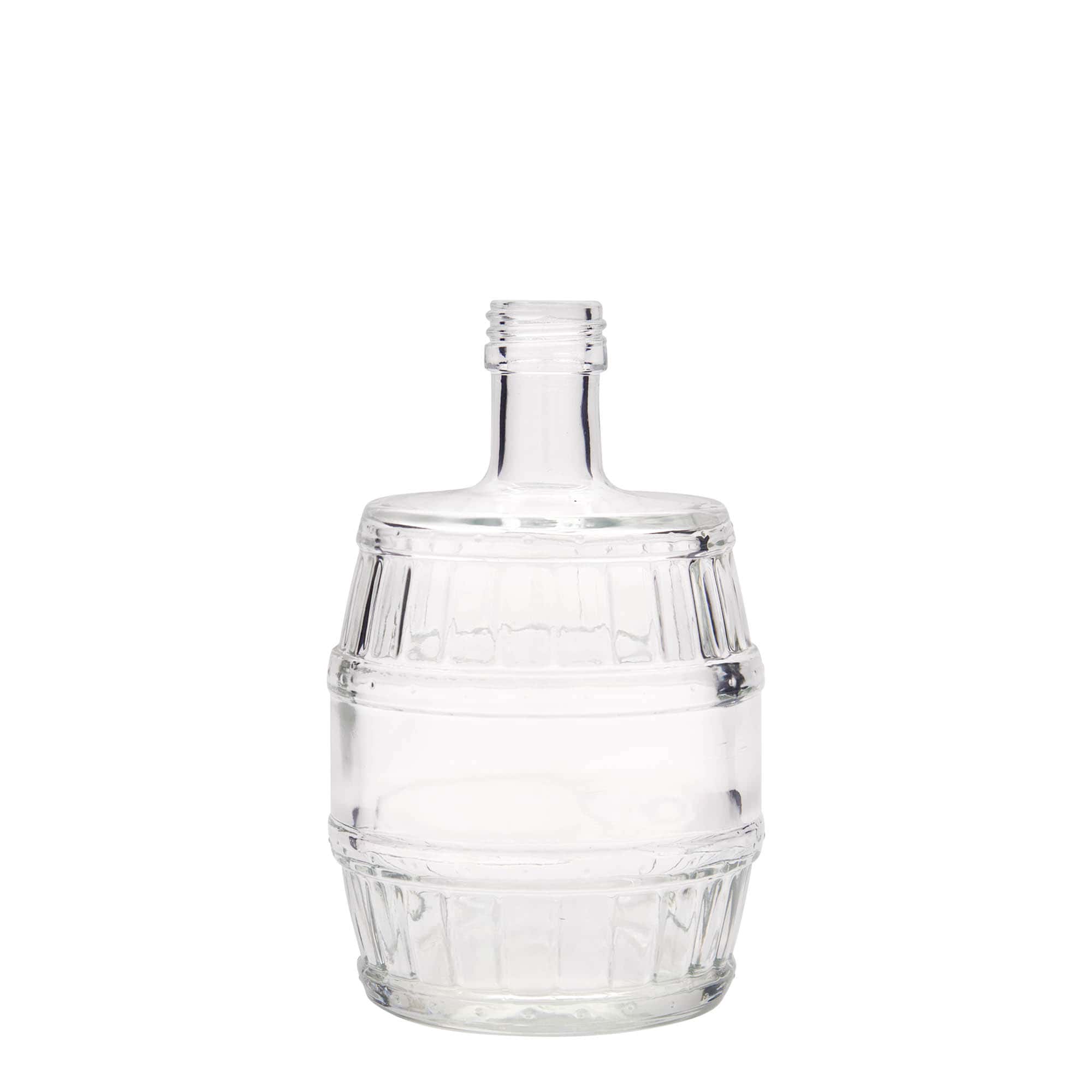 500 ml glazen fles 'vat', opening: PP 28 500 ml glazen fles 'vat', opening: PP 28
