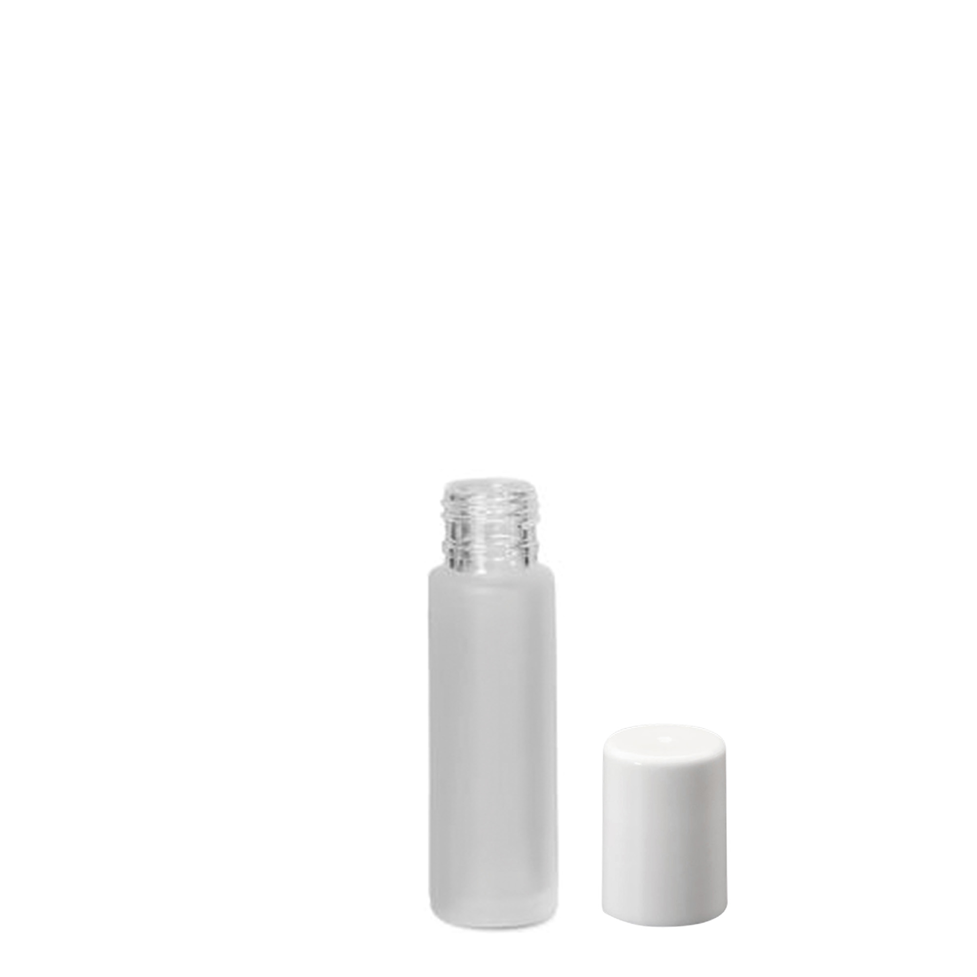 10 ml roll-on fles, glas, mat, opening: schroefdop