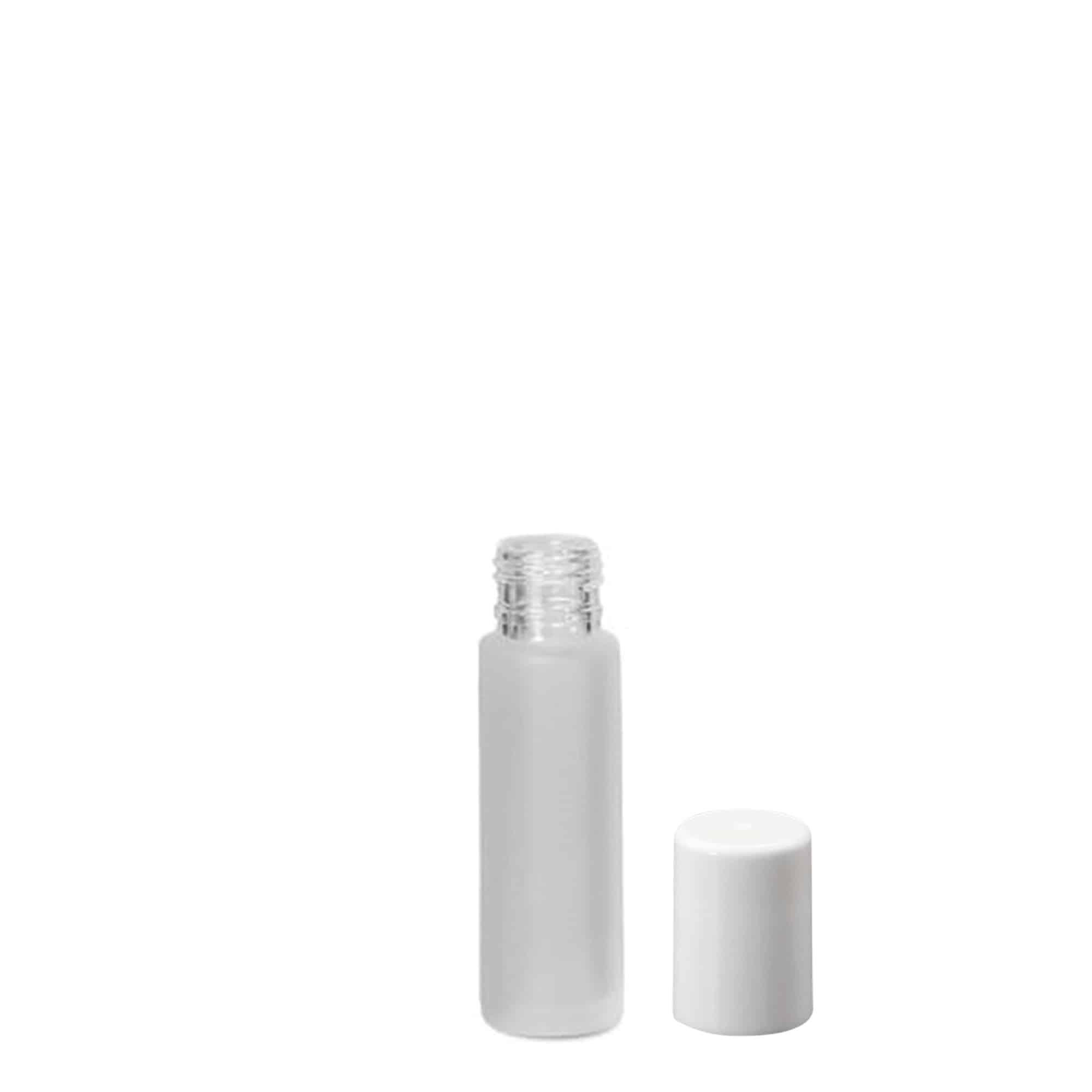 10 ml roll-on fles, glas, mat, opening: schroefdop