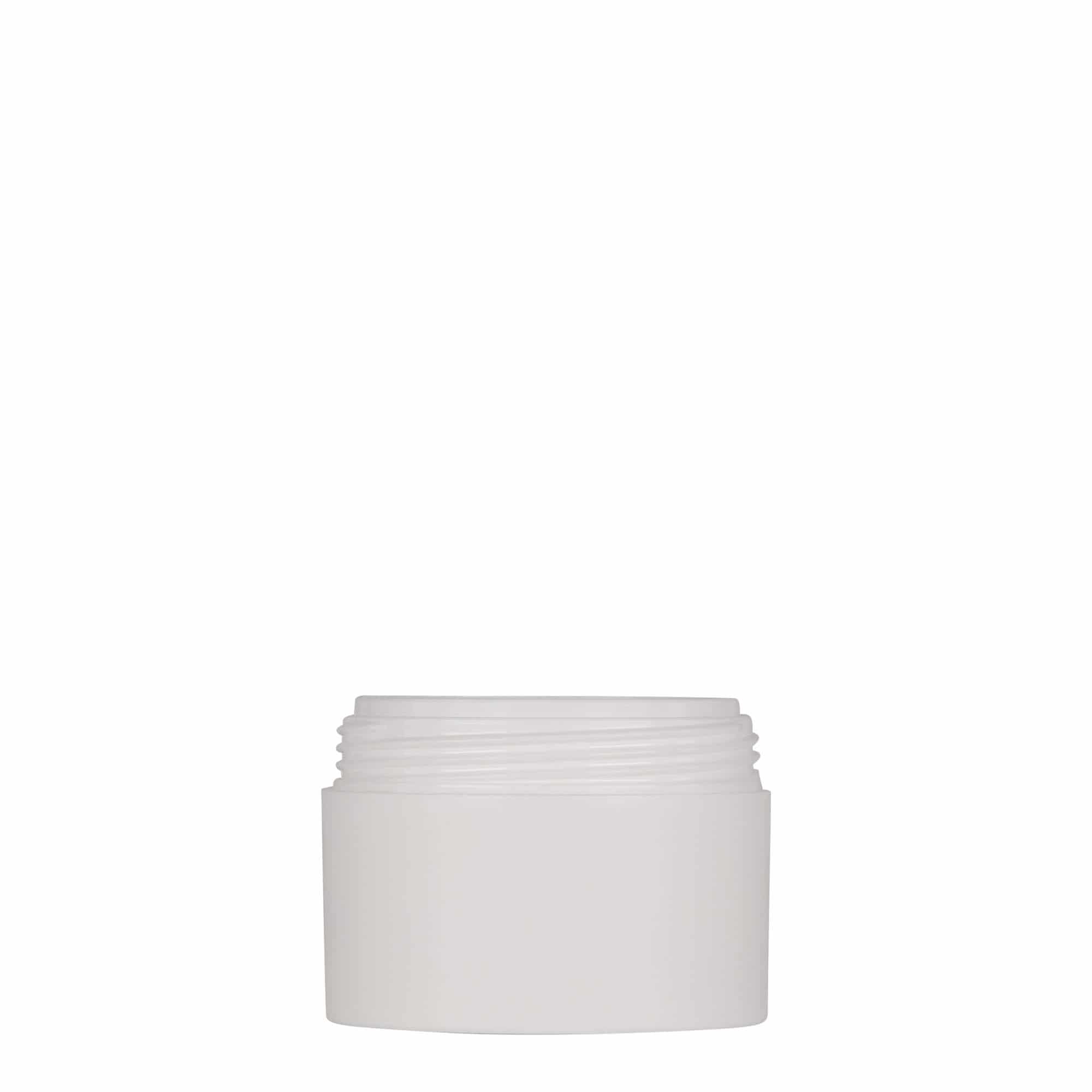 50 ml kunststofpot 'Antonella', PP, wit, opening: schroefdop
