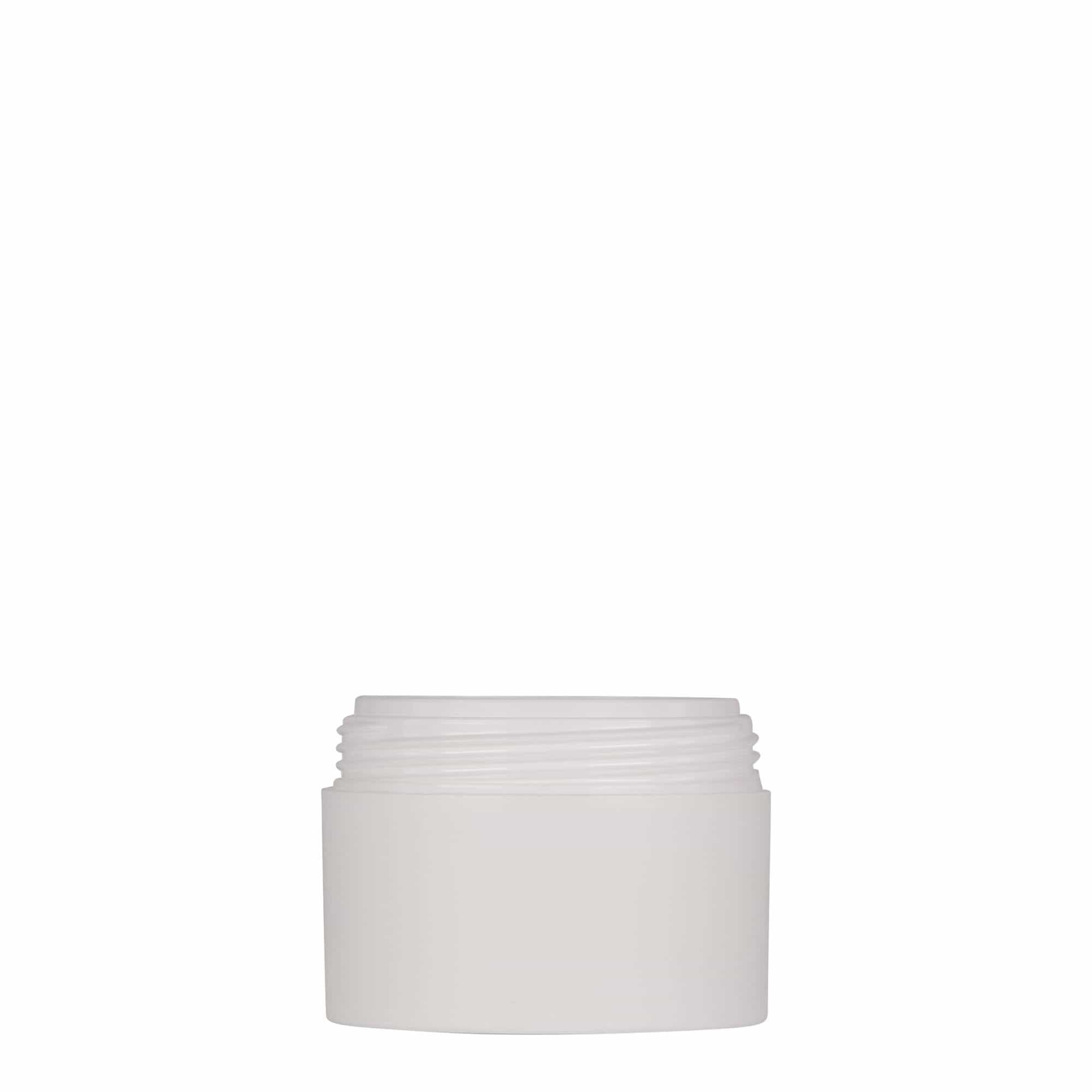 50 ml kunststofpot 'Antonella', PP, wit, opening: schroefdop