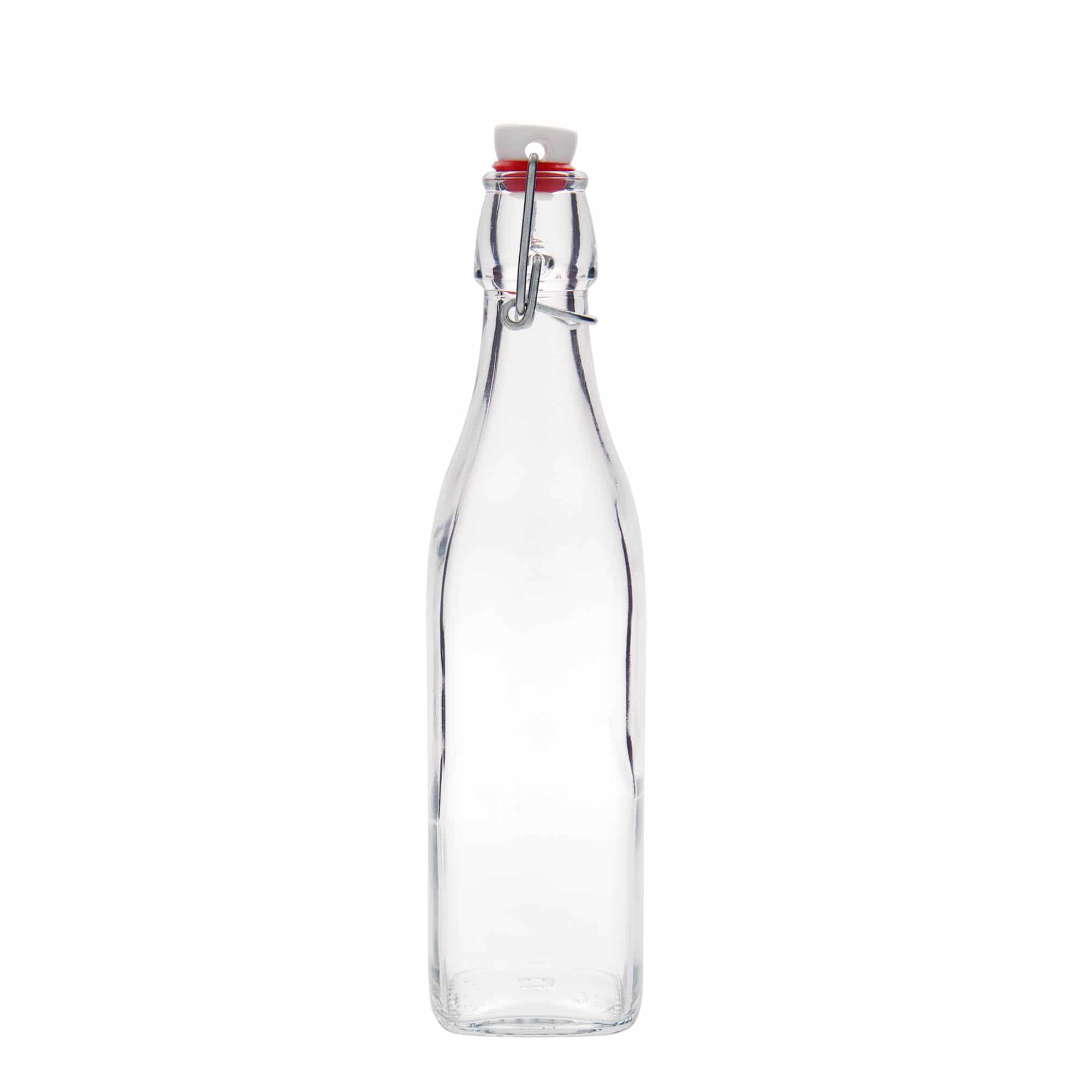 Glazen fles 'Swing', 500 ml, vierkant, monding: beugelsluiting Glazen fles 'Swing', 500 ml, vierkant, monding: beugelsluiting