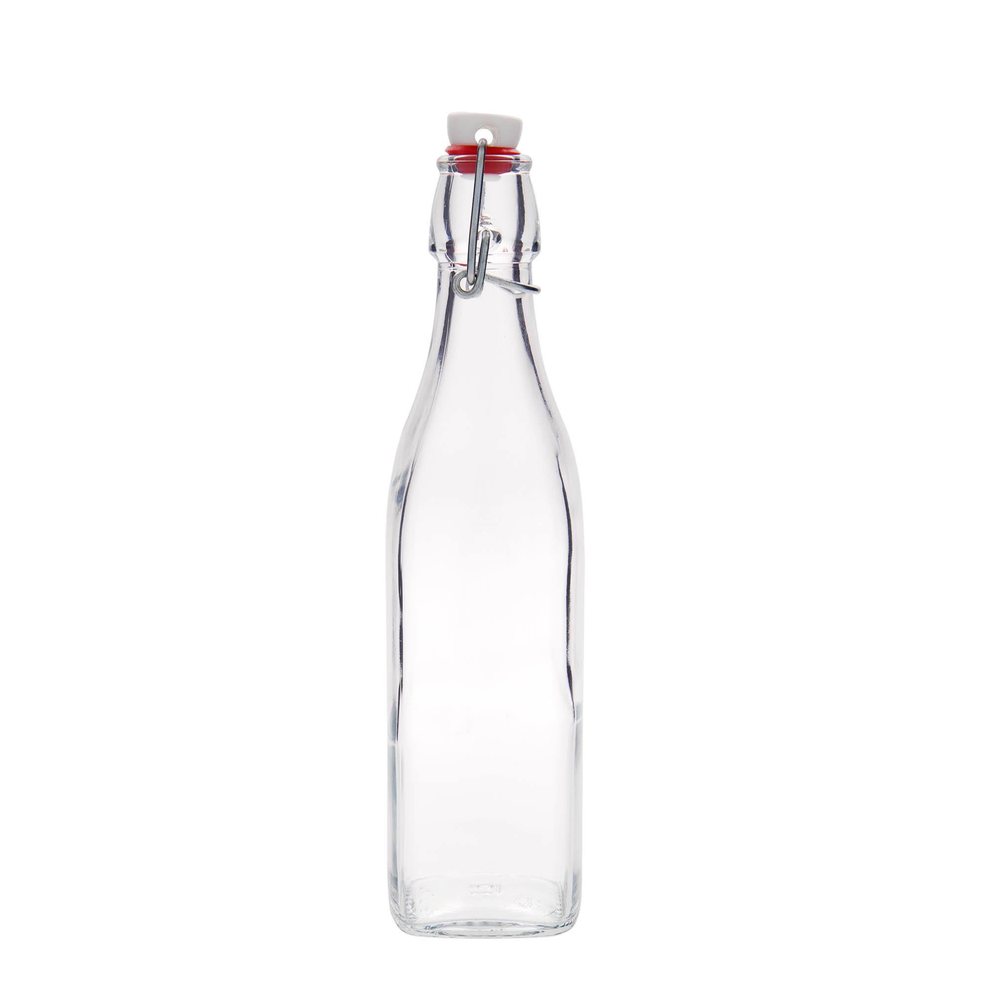 500 ml glazen fles 'Swing, vierkant, mondstuk: beugelsluiting' 500 ml glazen fles 'Swing, vierkant, mondstuk: beugelsluiting'