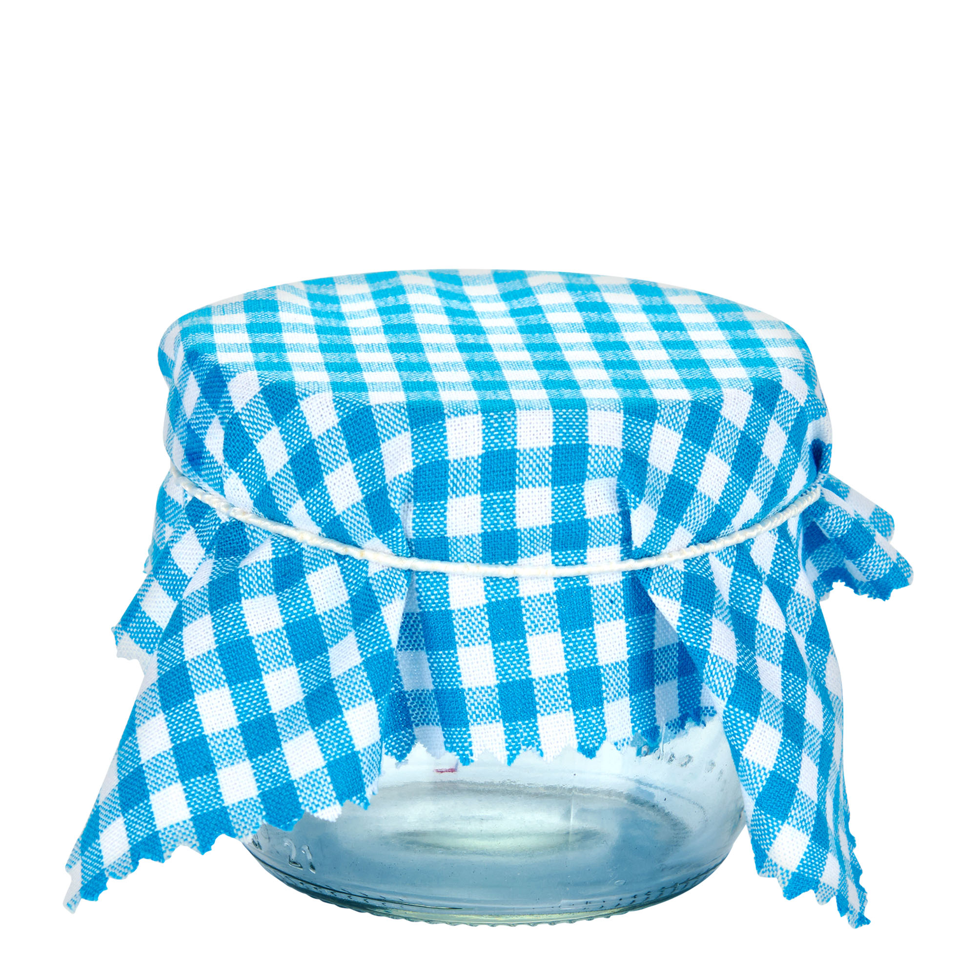 Geruit stoffen doekje 15x15, vierkant, textiel, blauw, opening: TO58-TO82