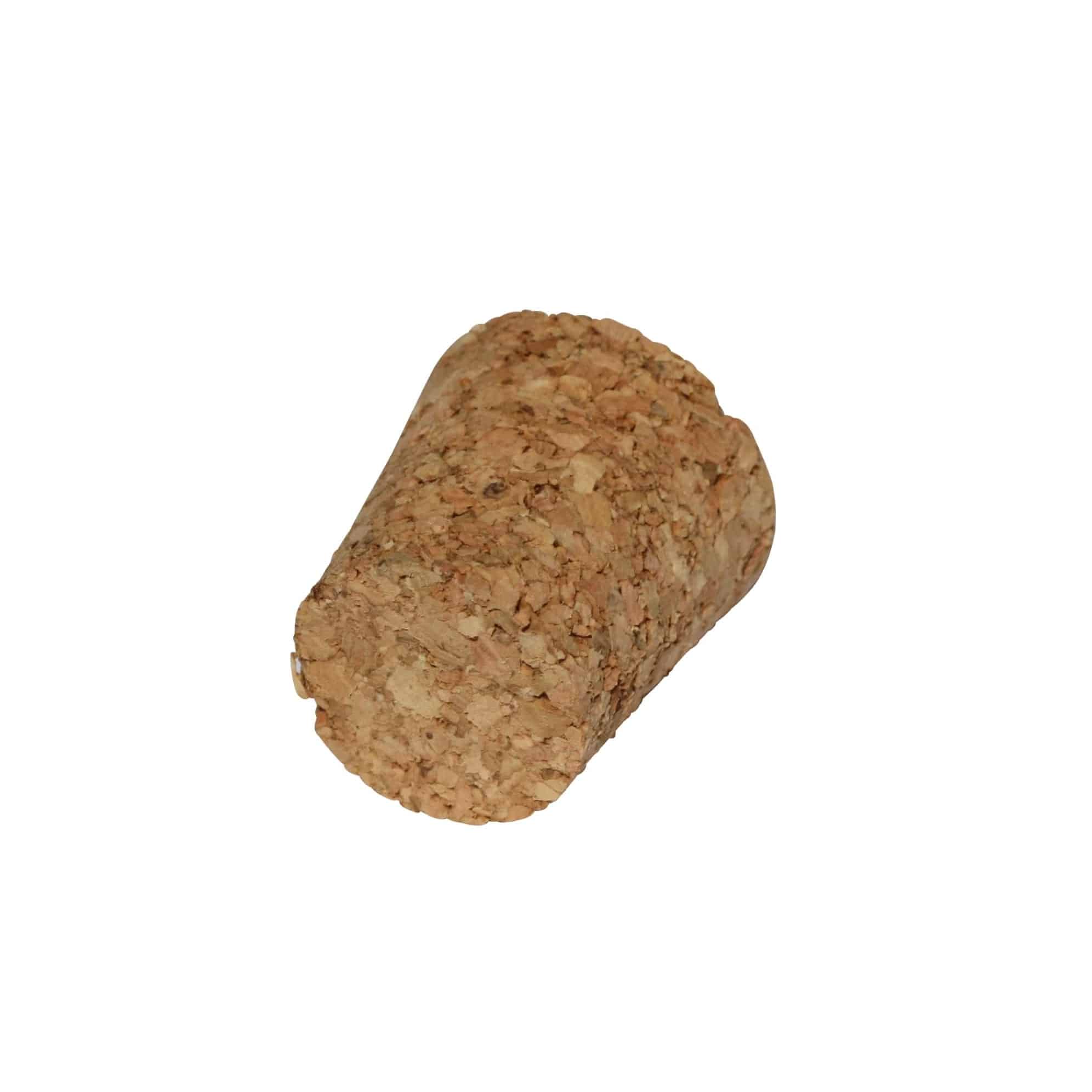 Spitskurk 21-26 x 27, perskurk, beige, voor monding: kurk