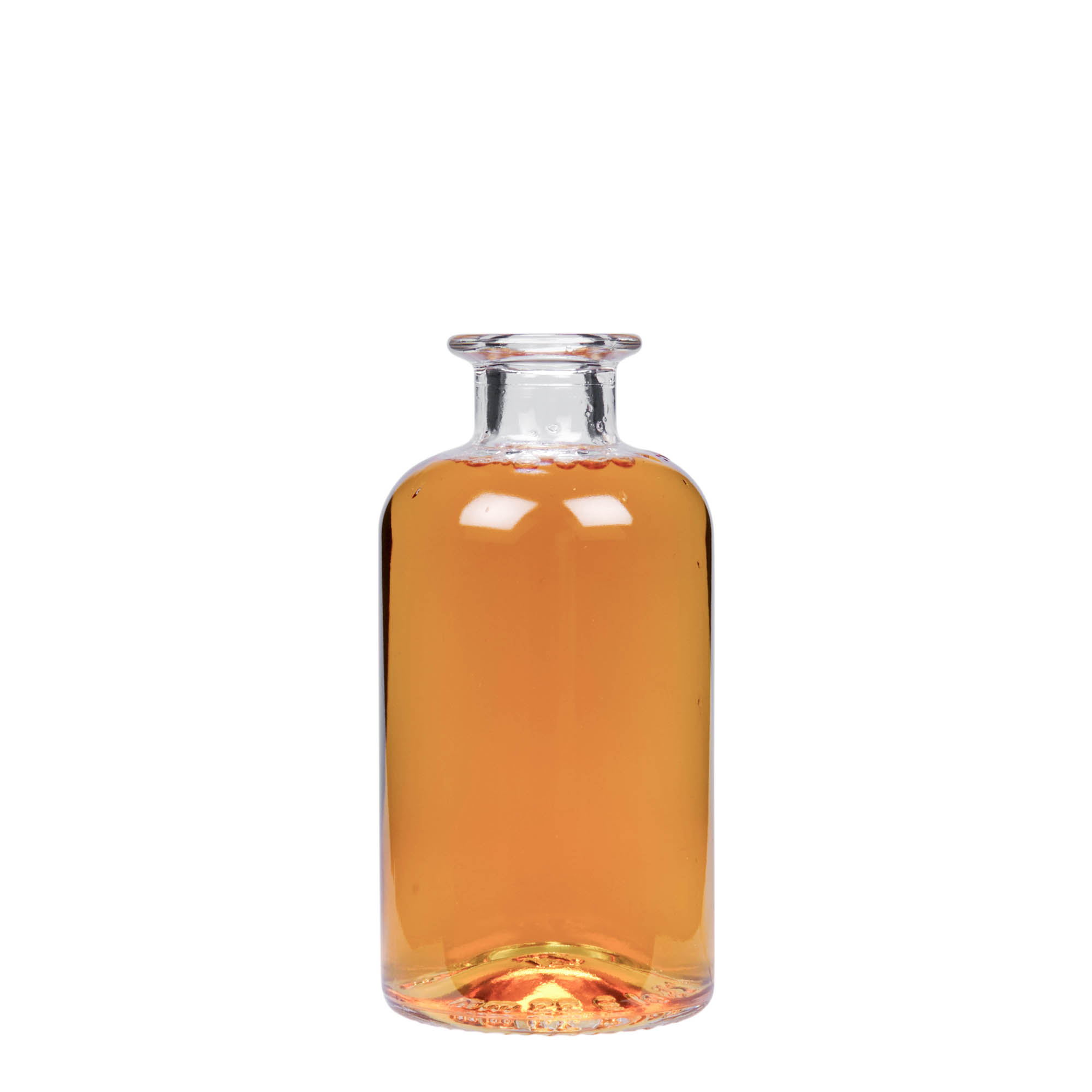 250 ml glazen apothekersfles, opening: kurk 250 ml glazen apothekersfles, opening: kurk