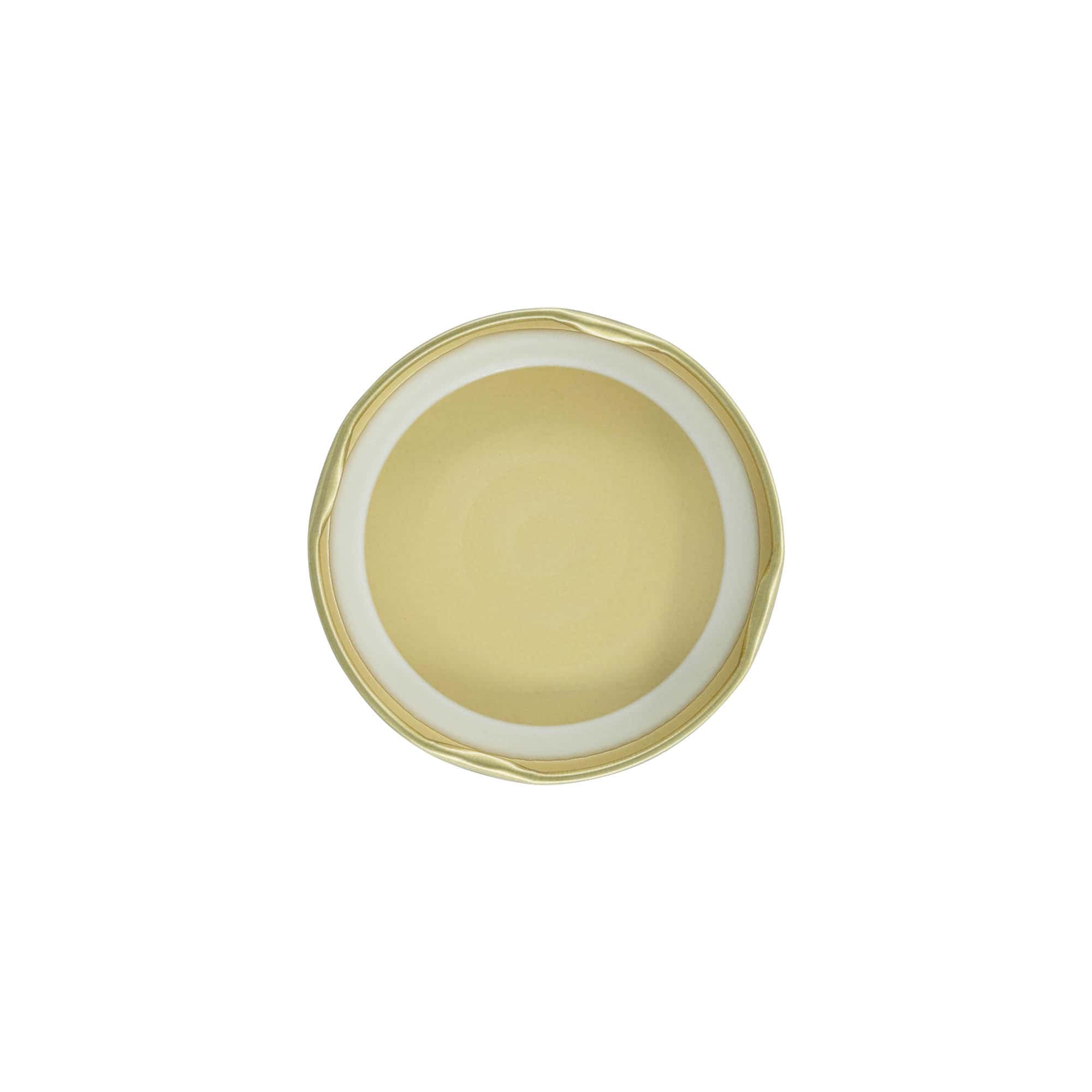 Twist-off-deksel, witblik, goud, voor opening: TO 66