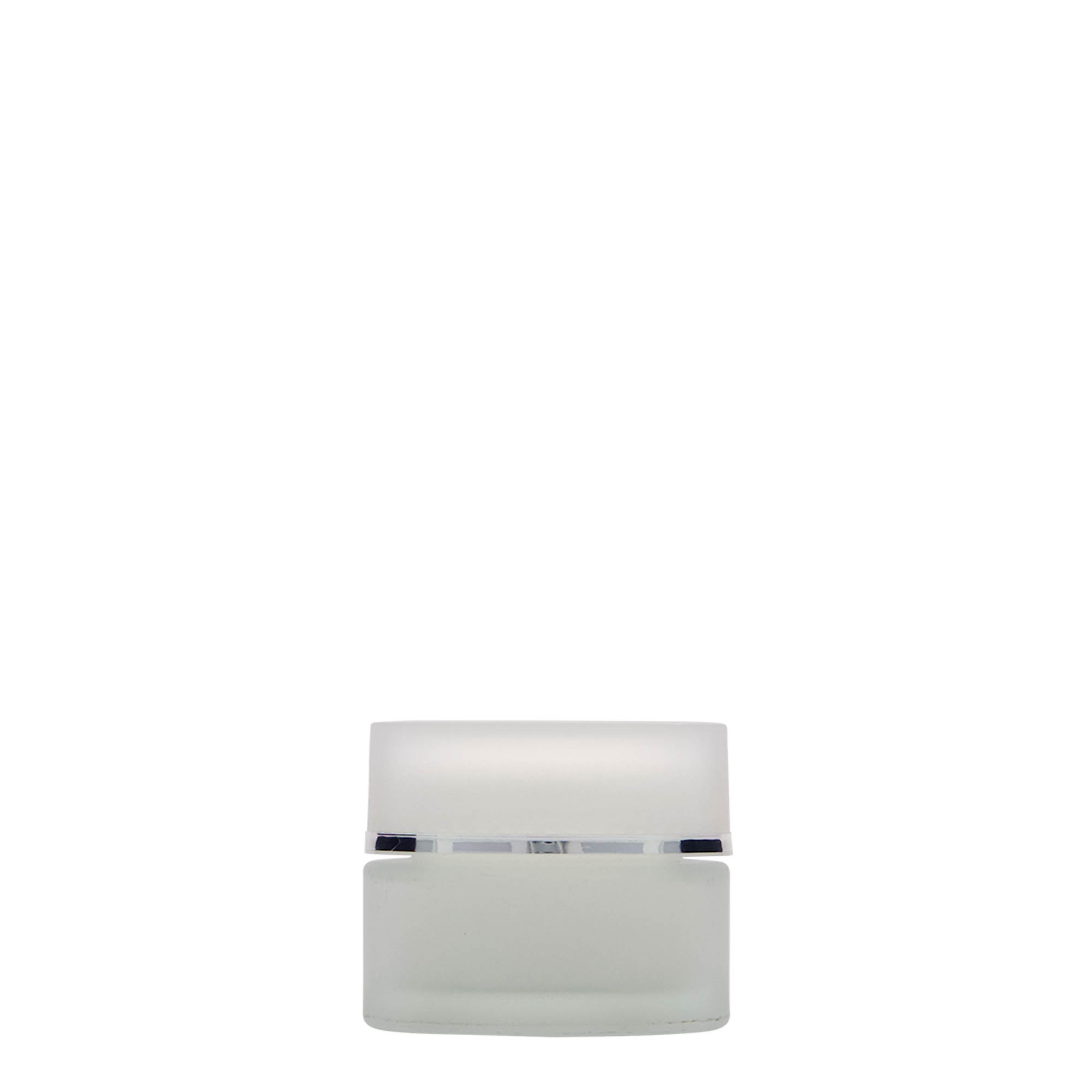 15 ml potje 'Platin Editie', glas, mat, opening: schroefdop 15 ml potje 'Platin Editie', glas, mat, opening: schroefdop