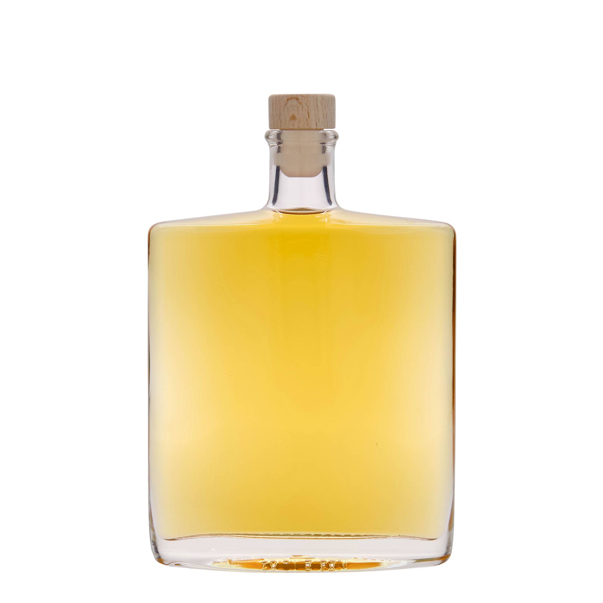 500 ml glazen fles 'Zorbas', ovaal, opening: kurk