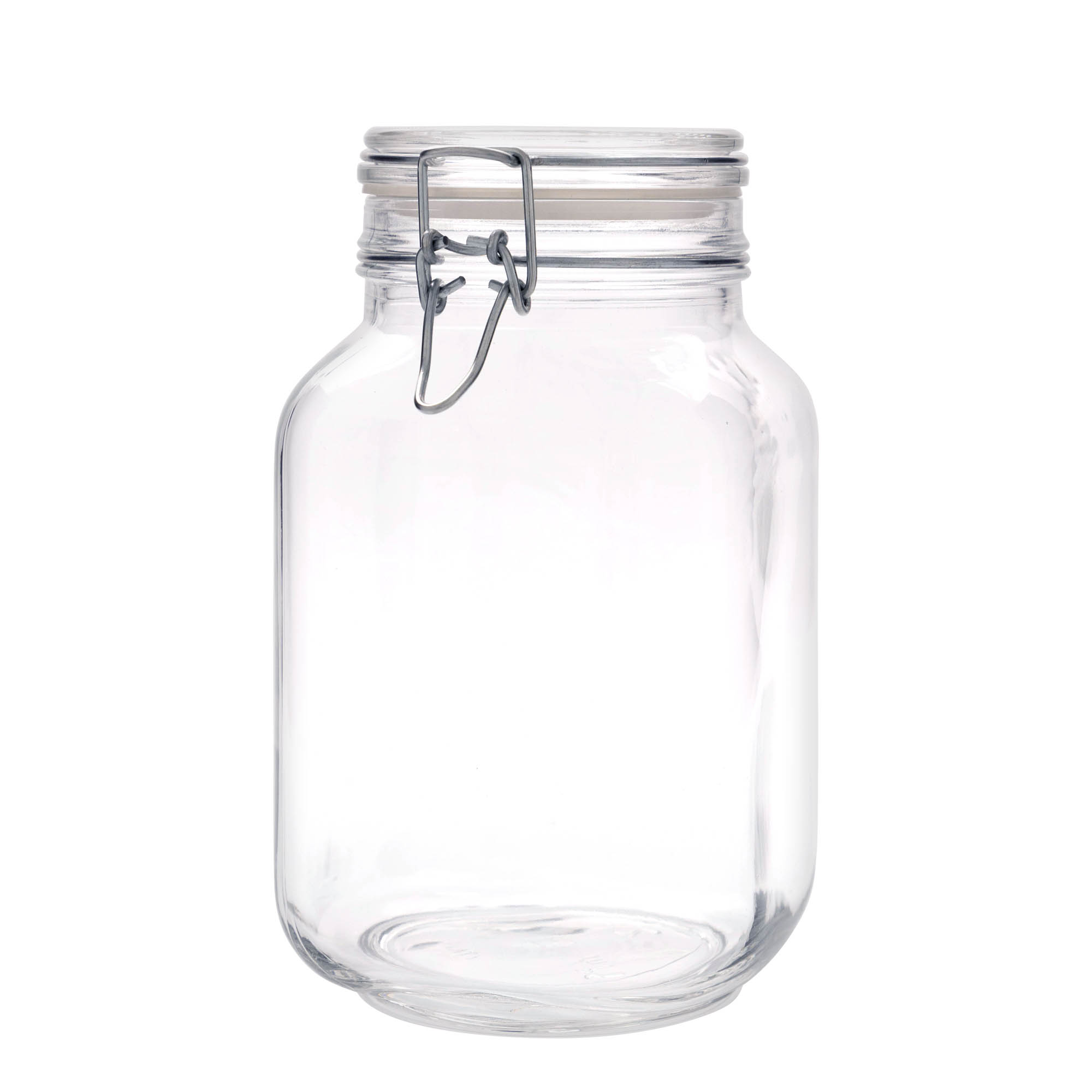 2.000 ml Draadsluitingspot 'Fido', vierkant, opening: draadsluitingsluiting