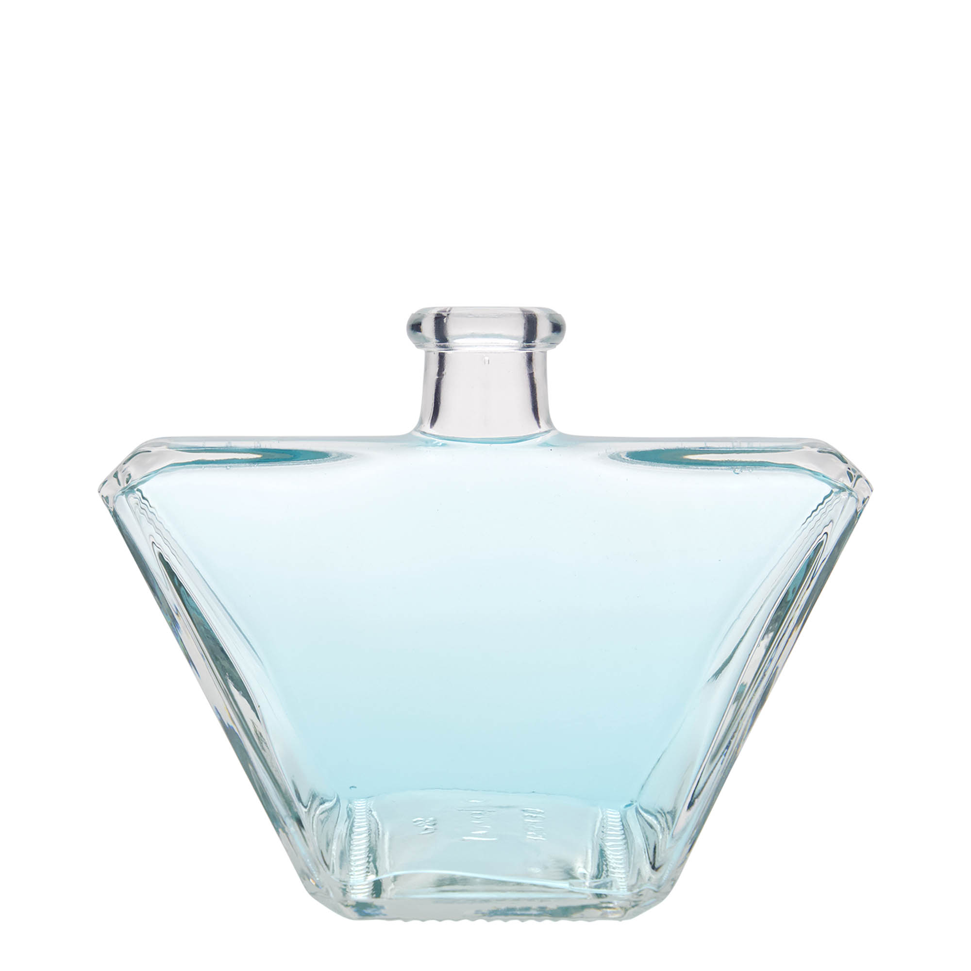500 ml glazen fles 'Charly', rechthoekig, opening: kurk