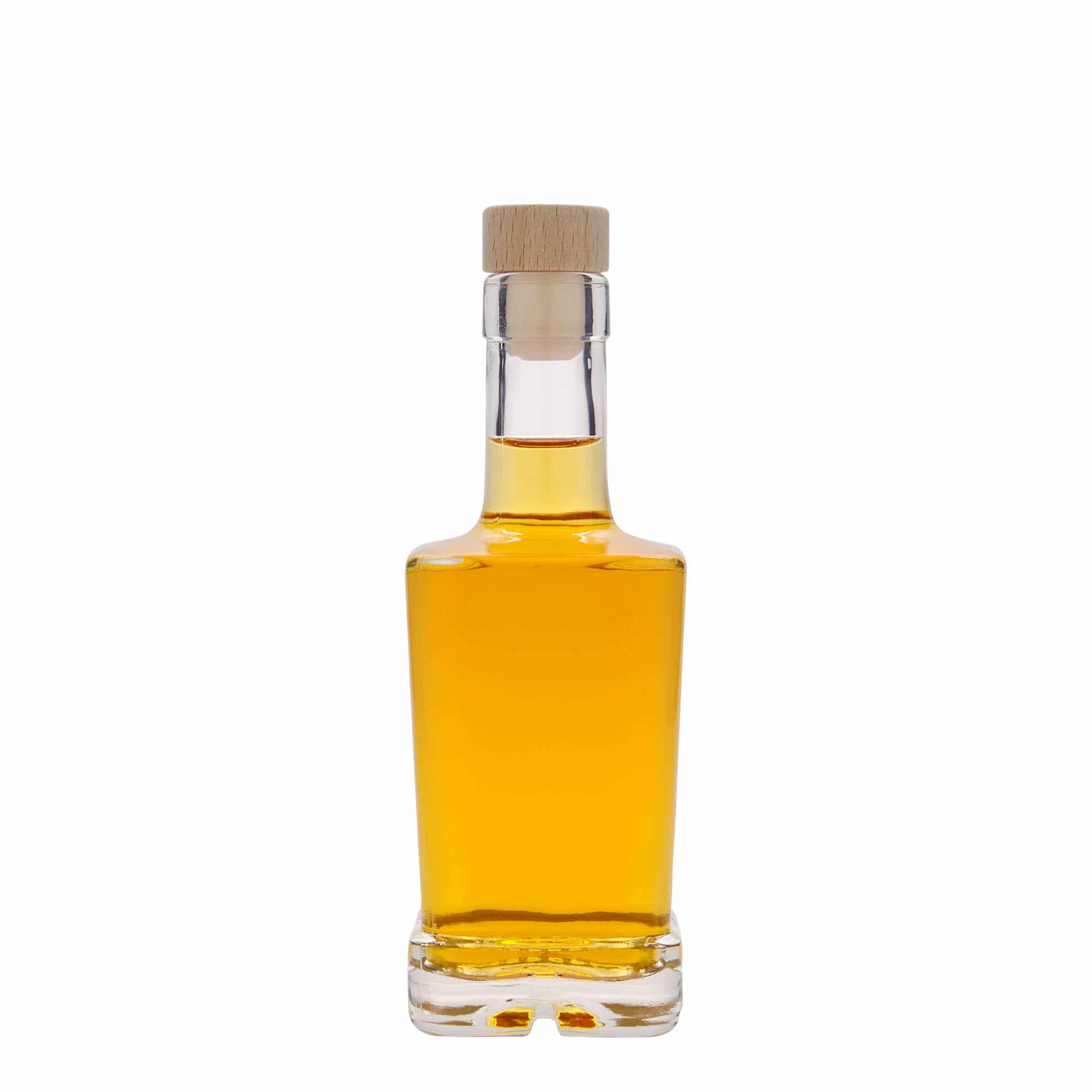 250 ml glazen fles 'Rene', vierkant, hals: kurk
