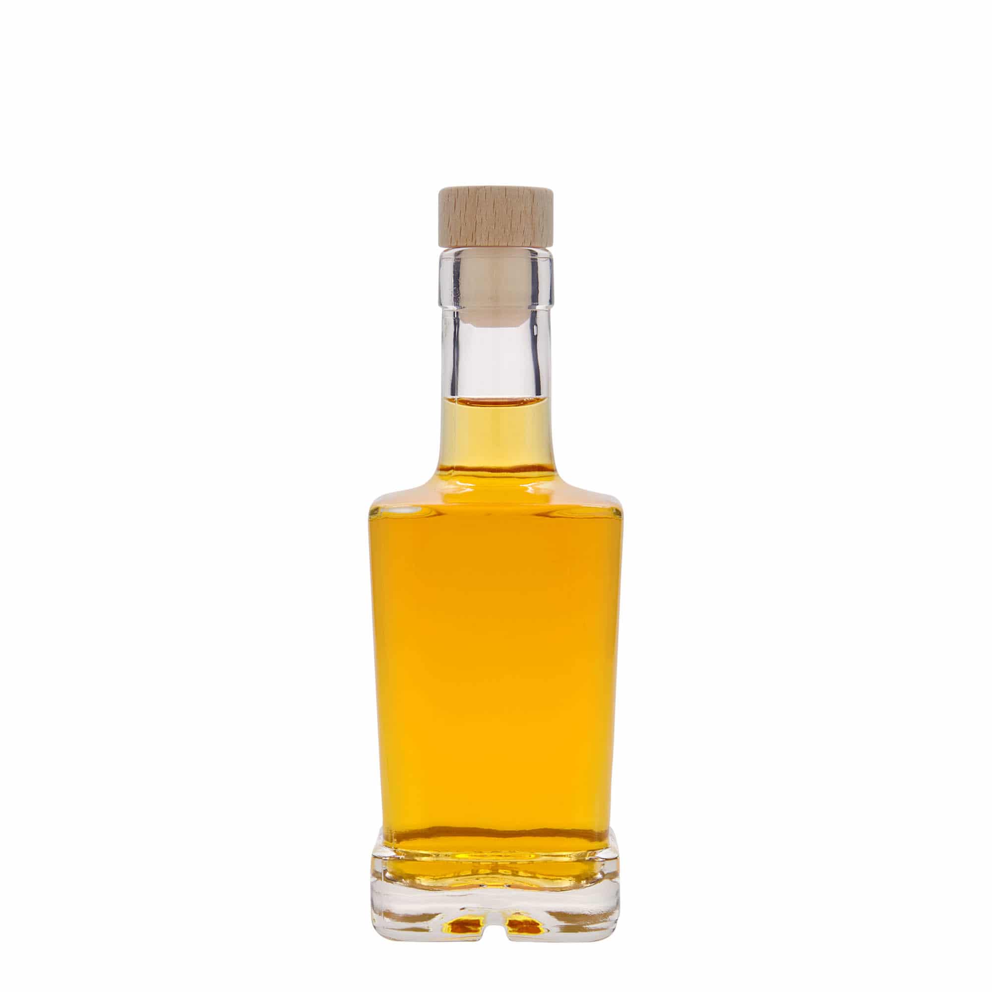 250 ml glazen fles 'Rene', vierkant, hals: kurk