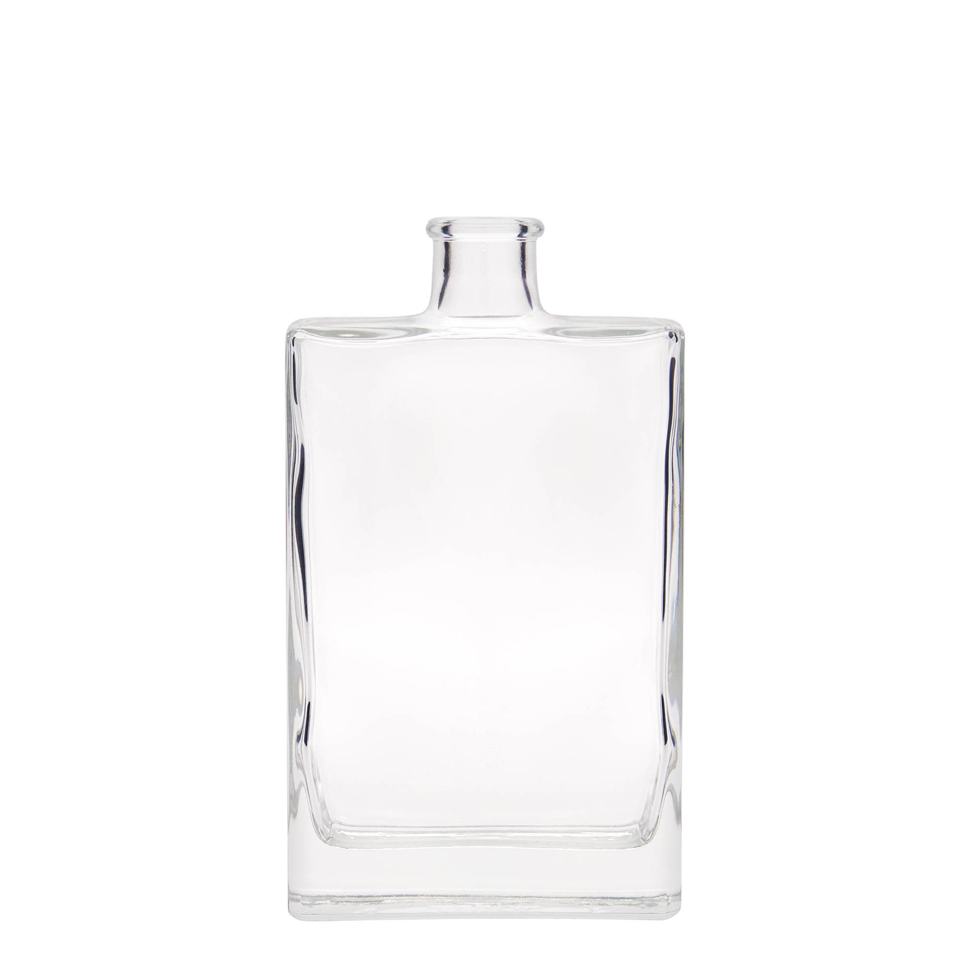 Glazen fles 'Julia', 350 ml, rechthoekig, monding: kurk Glazen fles 'Julia', 350 ml, rechthoekig, monding: kurk
