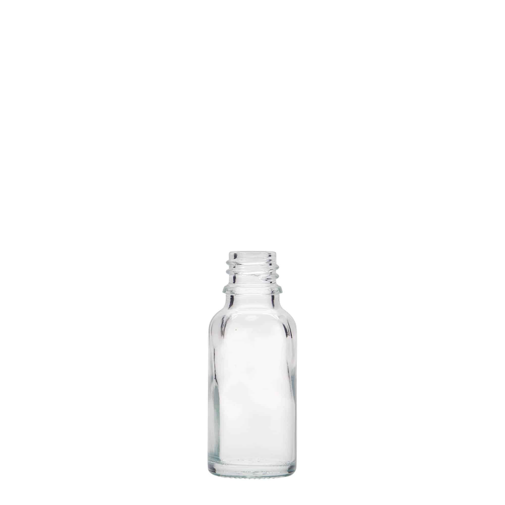 Medicijnfles, 20 ml, glas, monding: DIN 18 Medicijnfles, 20 ml, glas, monding: DIN 18