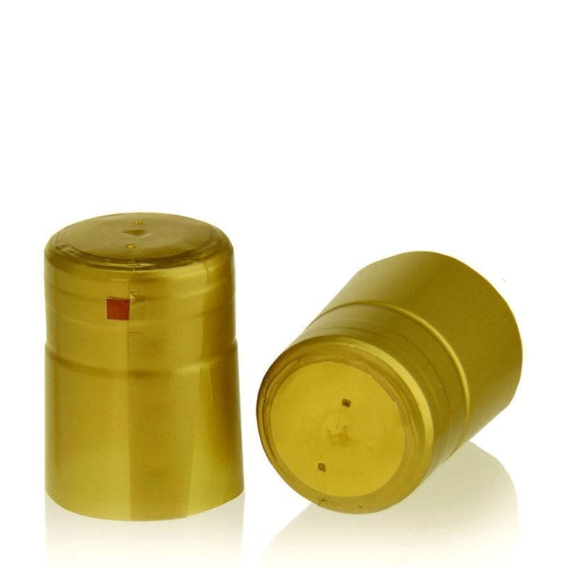 Krimpcapsule 32x41, pvc-kunststof, goud