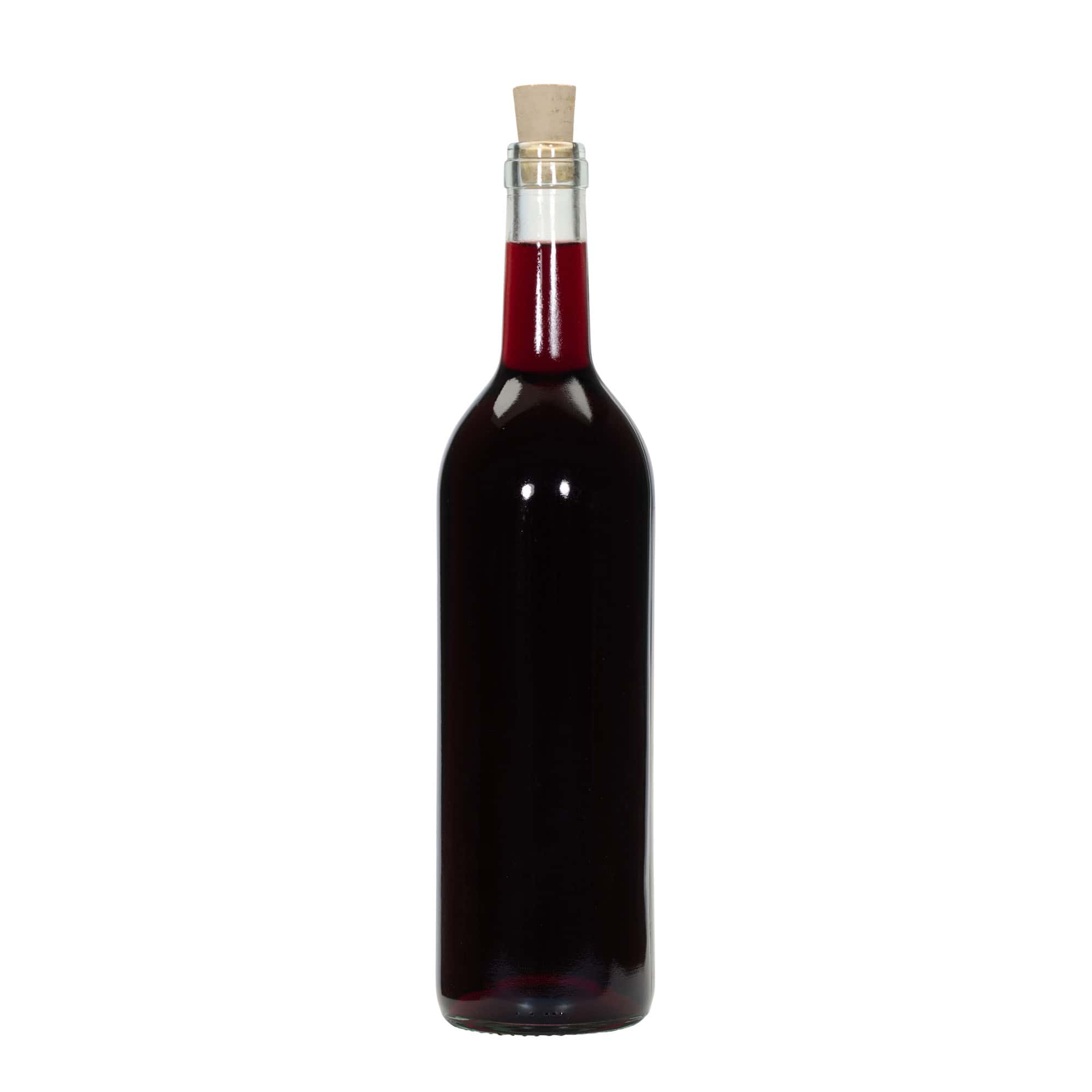 750 ml glazen fles 'Bordeaux Tradition', hals: kurk