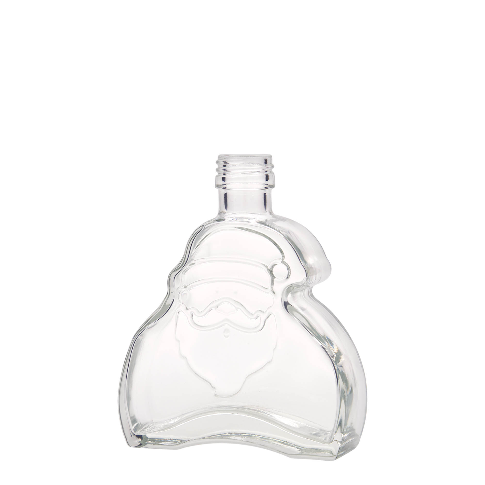 200 ml glazen fles 'Santa Claus', hals: PP 28 200 ml glazen fles 'Santa Claus', hals: PP 28