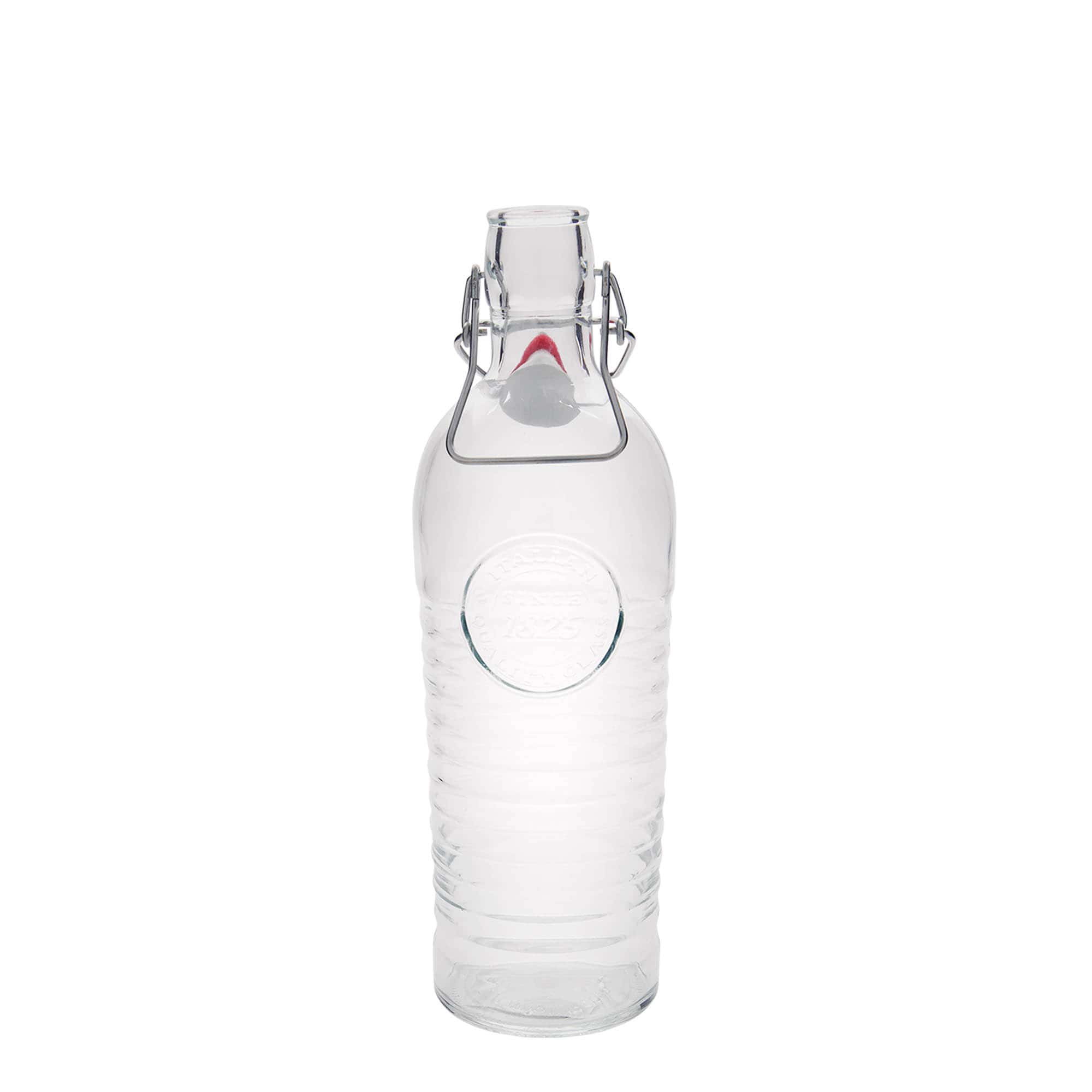 1.200 ml glazen fles 'Officina 1825', hals: beugelsluiting 1.200 ml glazen fles 'Officina 1825', hals: beugelsluiting