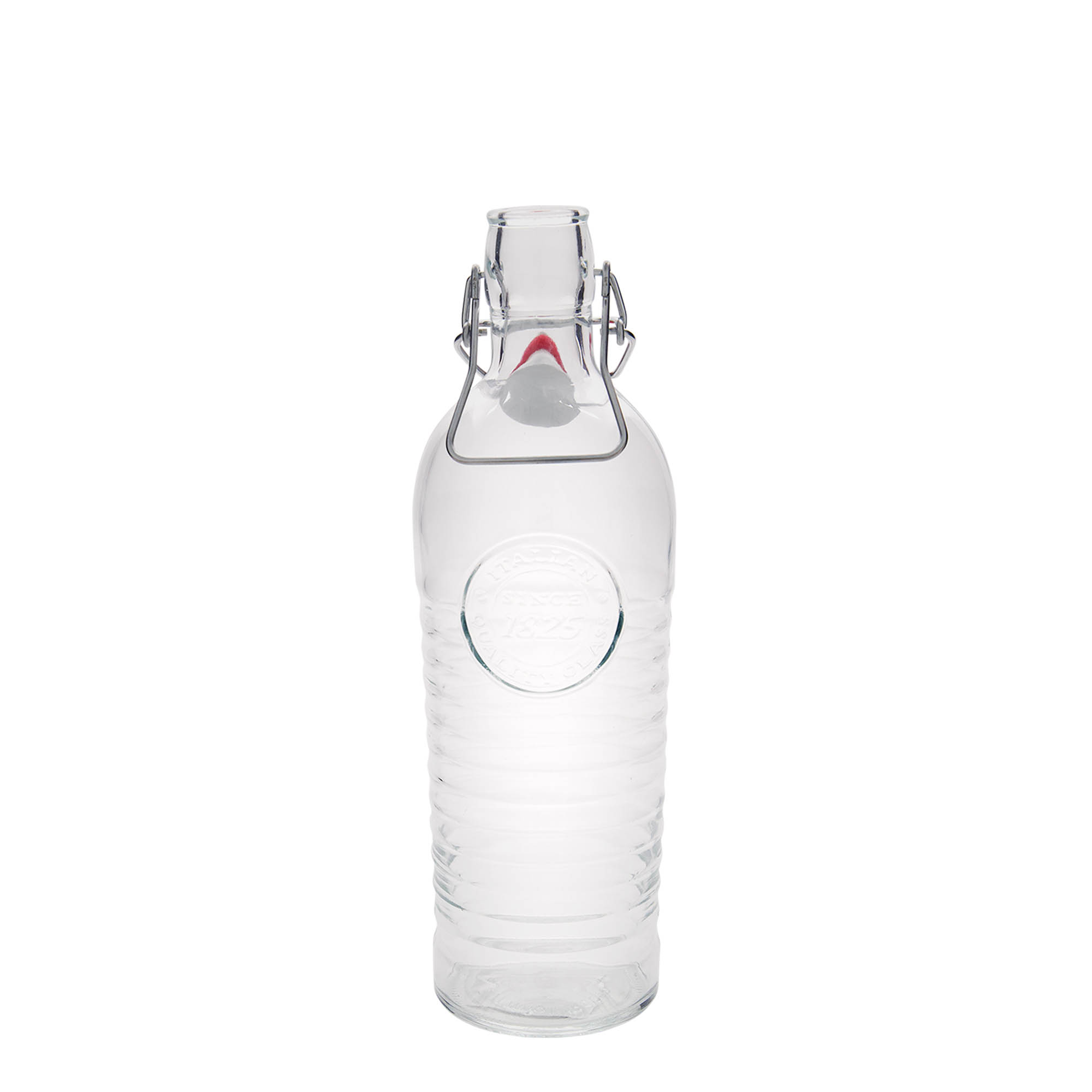 1.200 ml glazen fles 'Officina 1825', hals: beugelsluiting