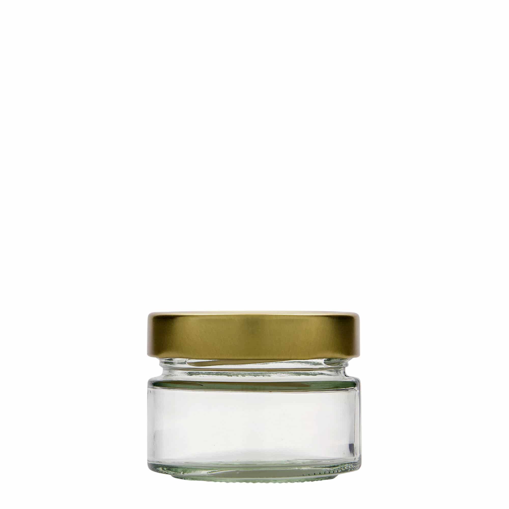 130 ml ronde glas 'Aurora', opening: Deep-Twist-Off (DTO 66)