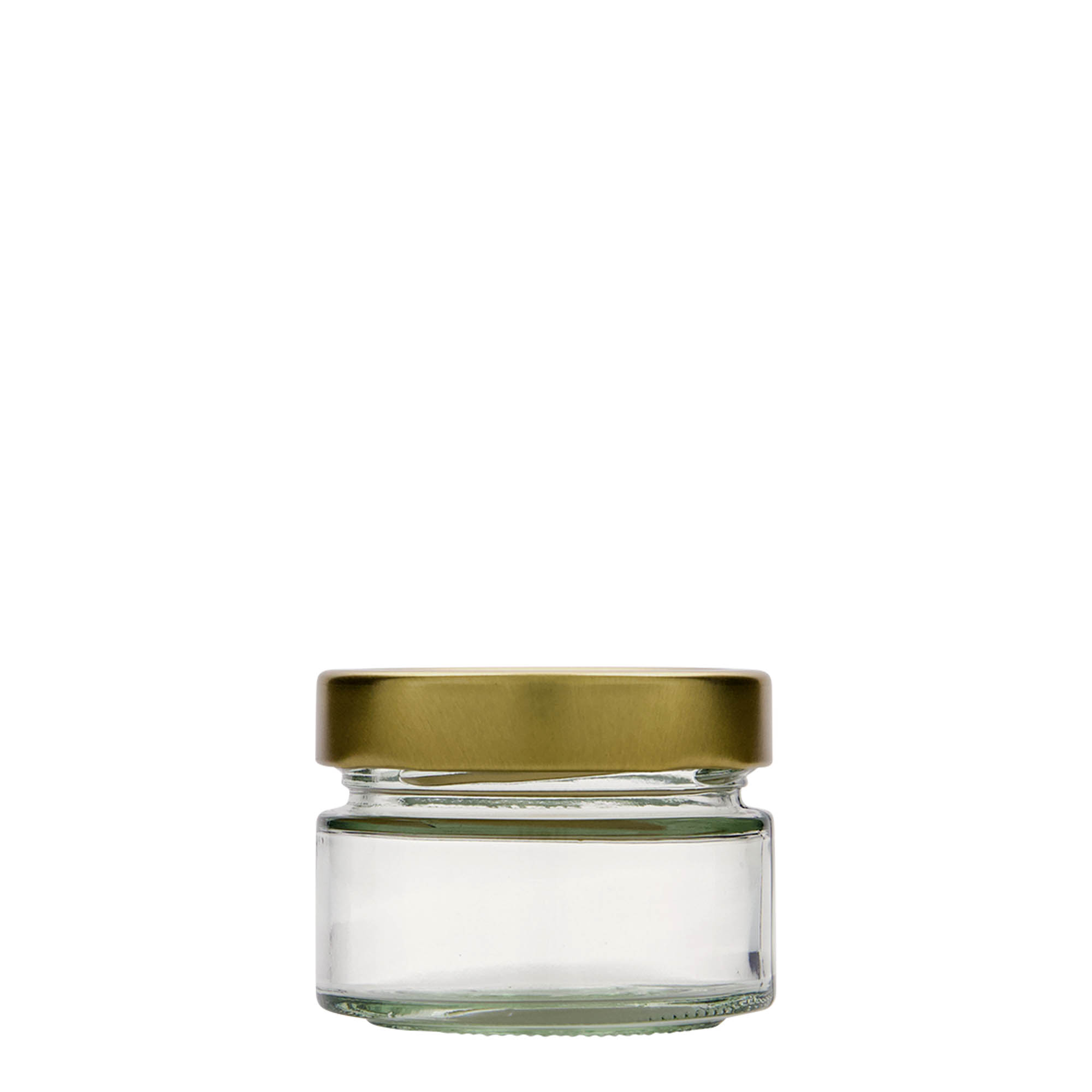 130 ml ronde glas 'Aurora', opening: Deep-Twist-Off (DTO 66)