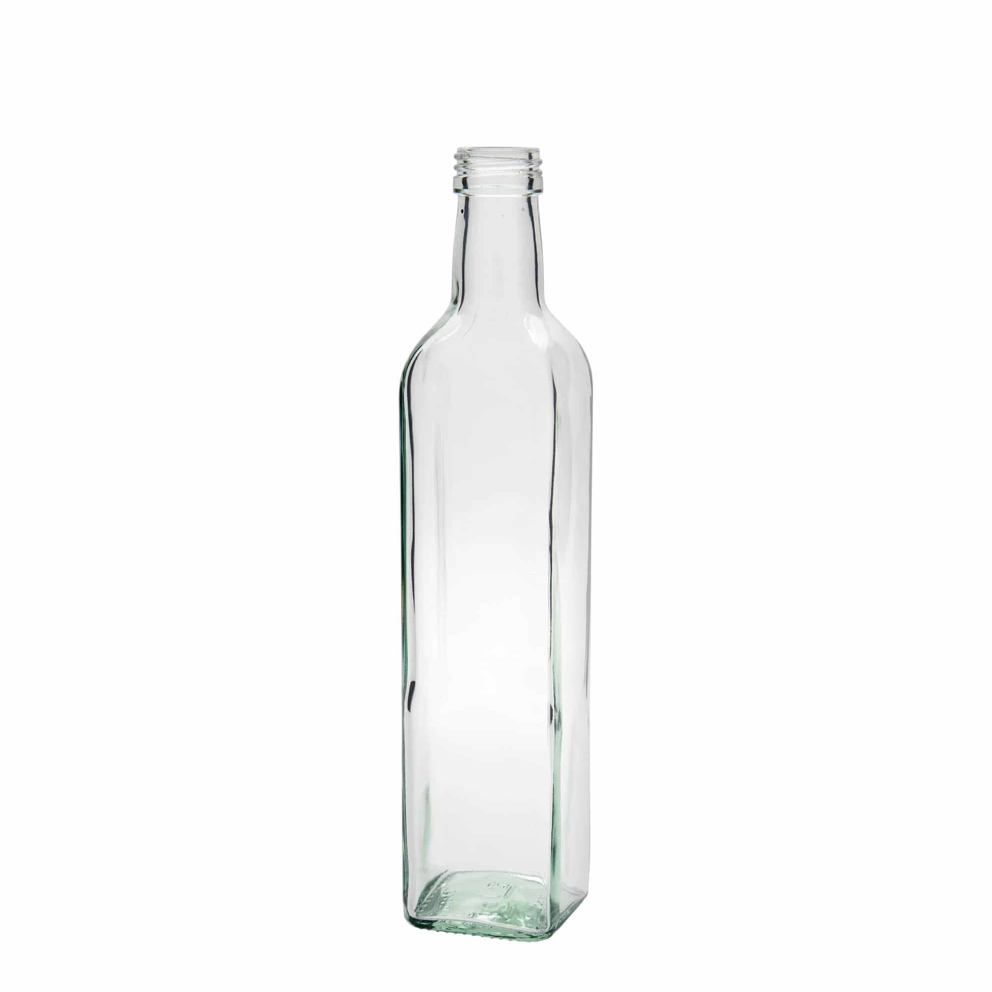 500 ml glazen fles 'Marasca', vierkant, monding: PP 31,5