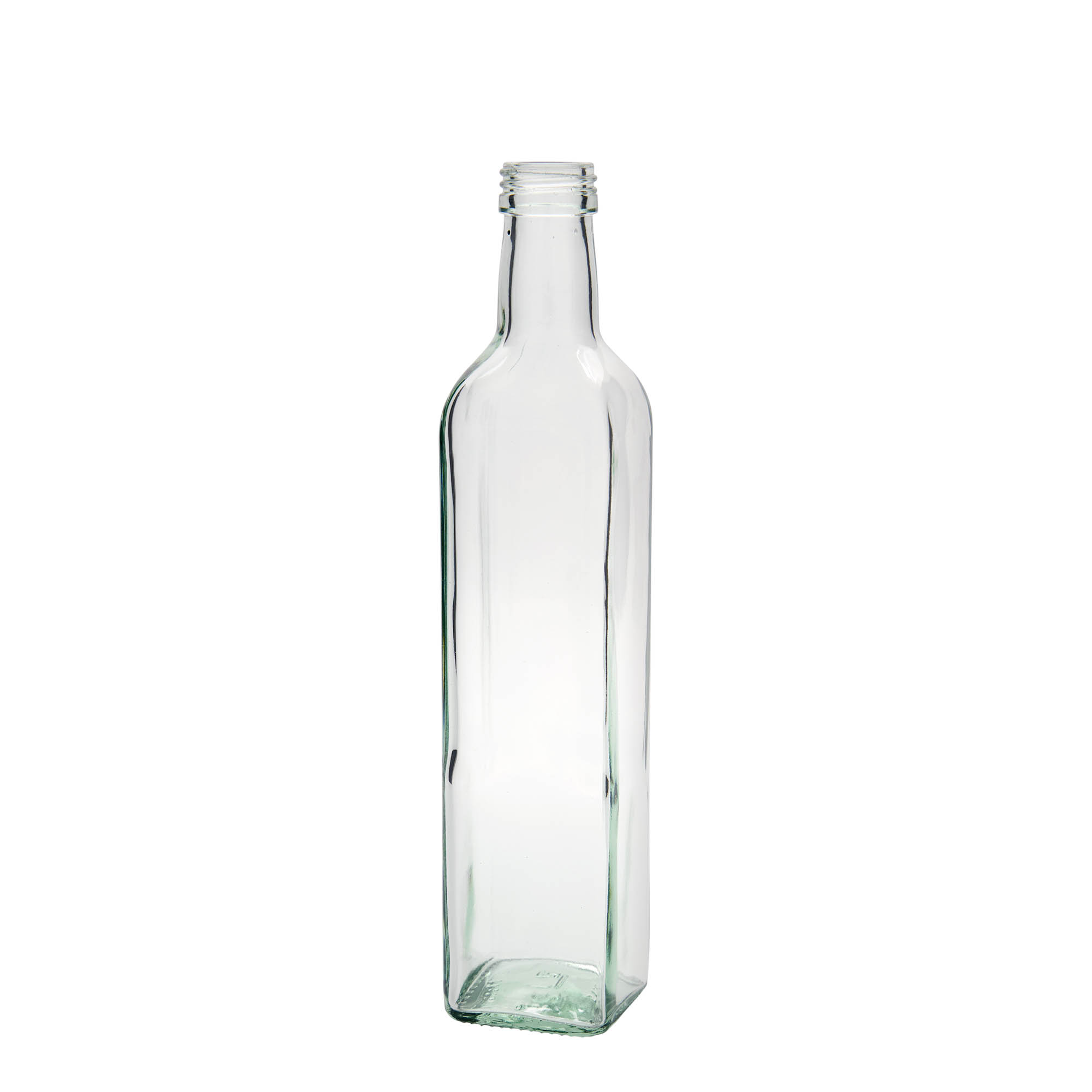 500 ml glazen fles 'Marasca', vierkant, monding: PP 31,5 500 ml glazen fles 'Marasca', vierkant, monding: PP 31,5